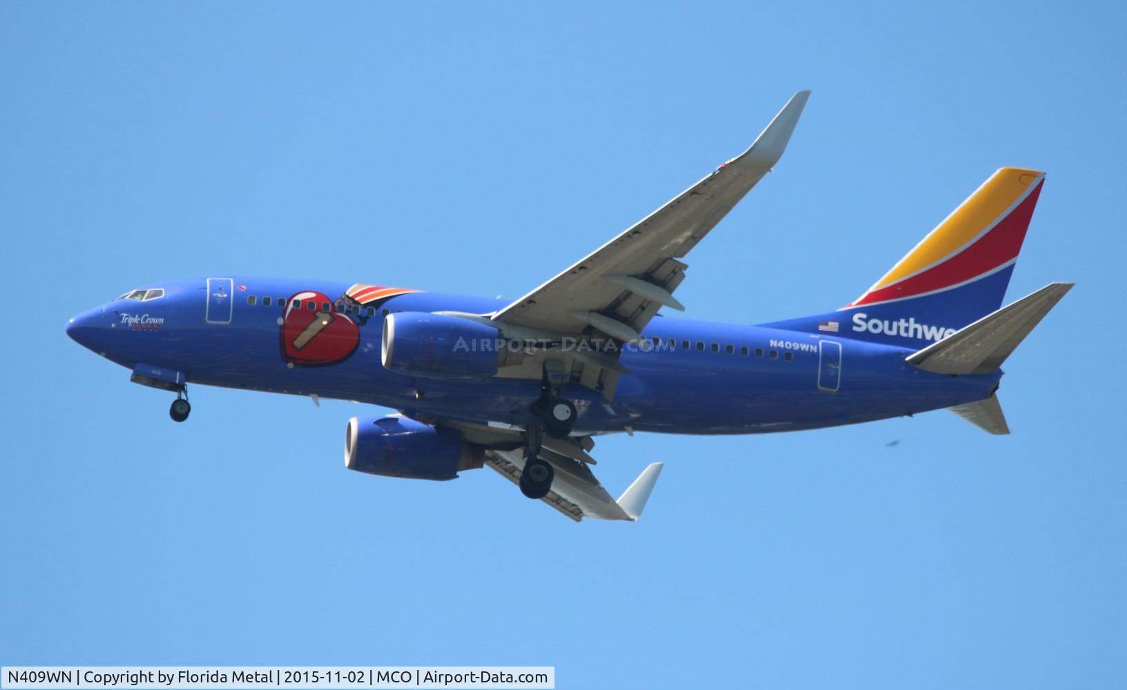 N409WN, 2001 Boeing 737-7H4 C/N 27896, Triple Crown One