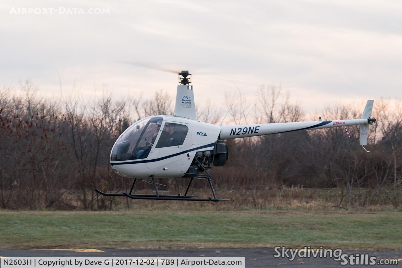 N2603H, 1987 Robinson R22 Mariner C/N 691M, Now repainted and registered as N29NE.
