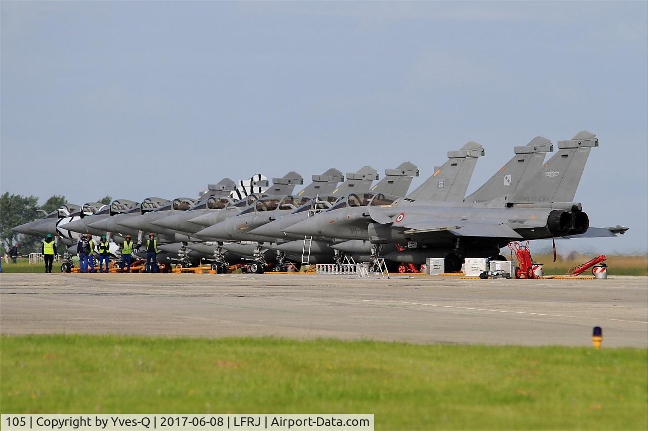 105, 2000 Dassault Rafale C C/N 105, Dassault Rafale C, Flight line, Landivisiau Naval Air Base (LFRJ) Tiger Meet 2017