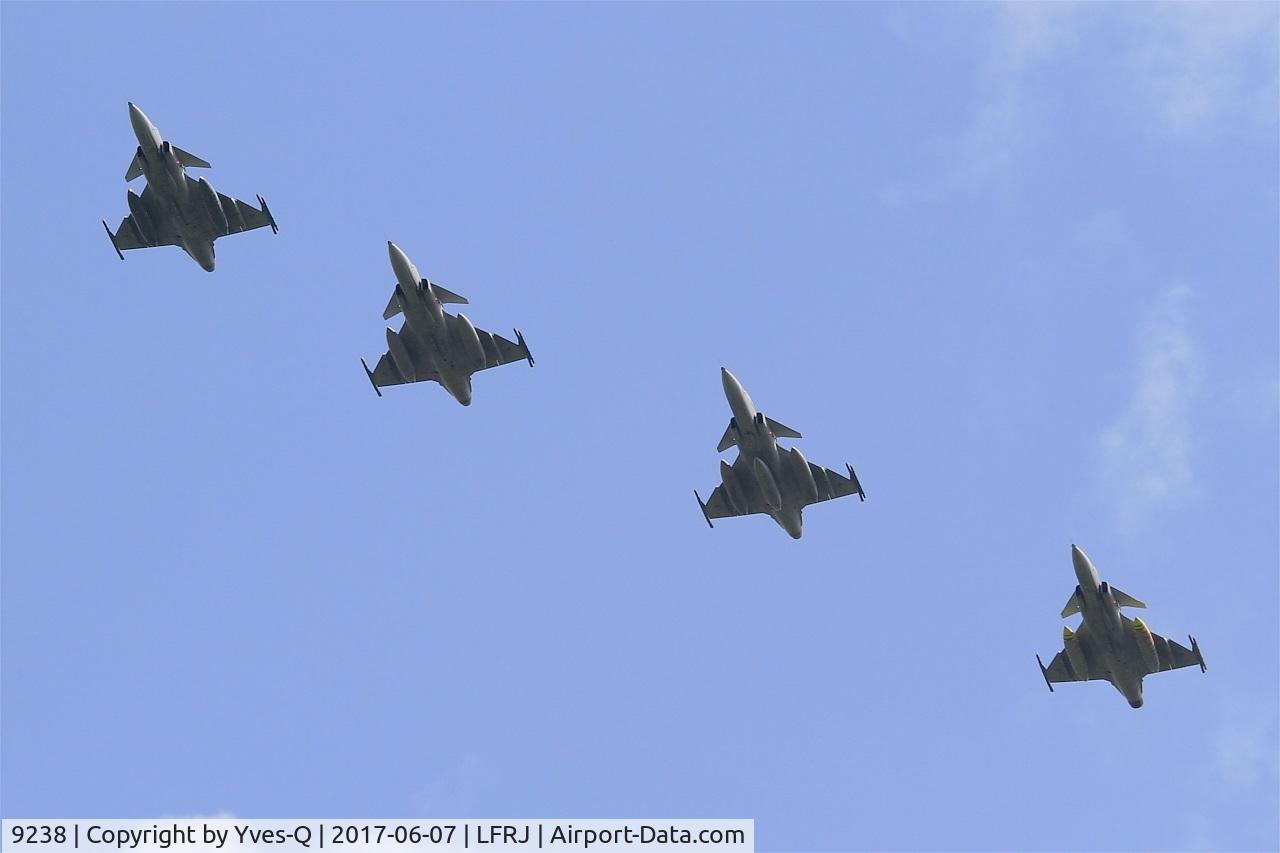9238, Saab JAS-39C Gripen C/N 39238, Saab JAS-39C Gripen, Flight over Landivisiau Naval Air Base (LFRJ) Tiger Meet 2017