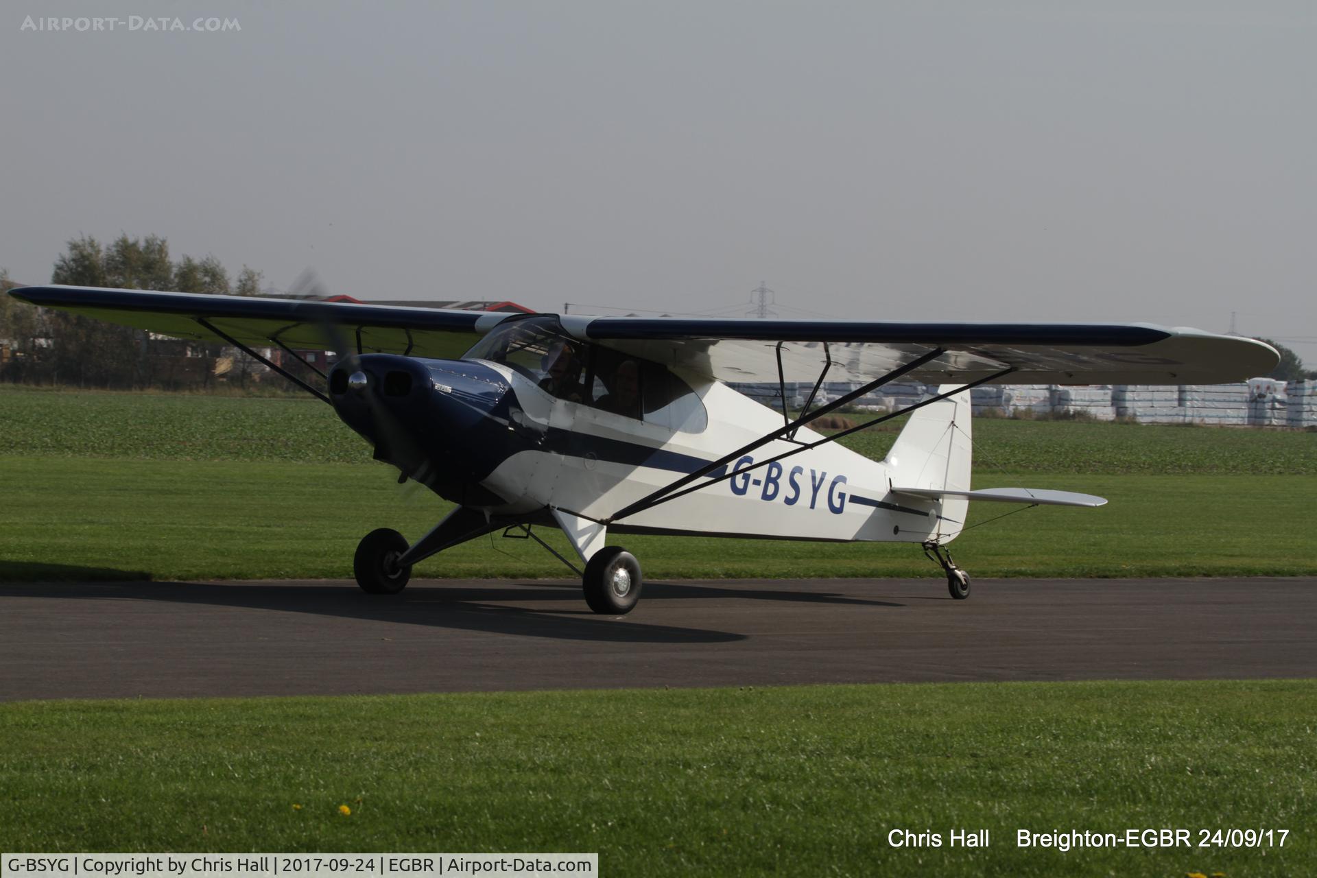 G-BSYG, 1947 Piper PA-12 Super Cruiser C/N 12-2106, at Breighton