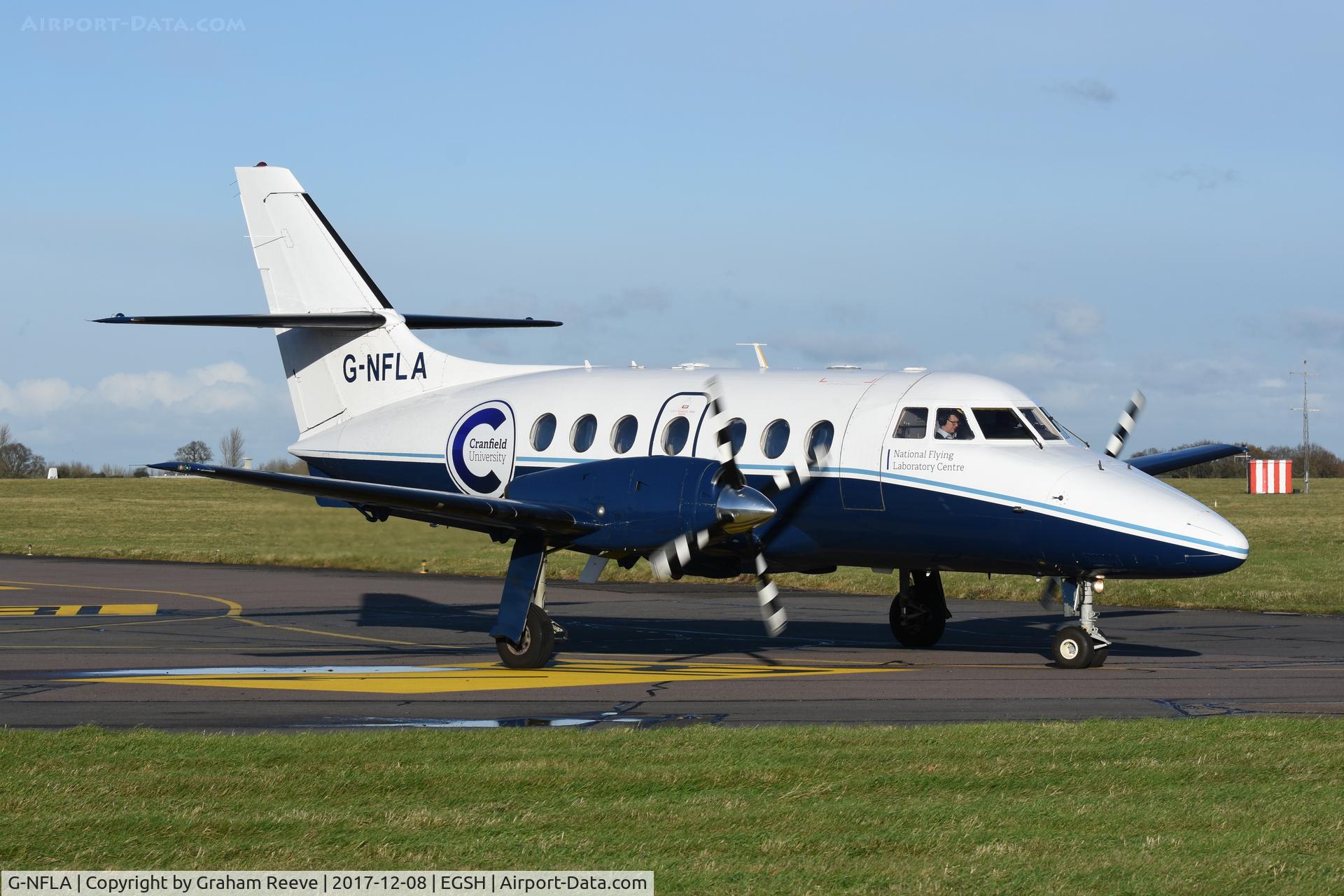 G-NFLA, 1984 British Aerospace BAe-3102 Jetstream 31 C/N 637, Departing from Norwich.
