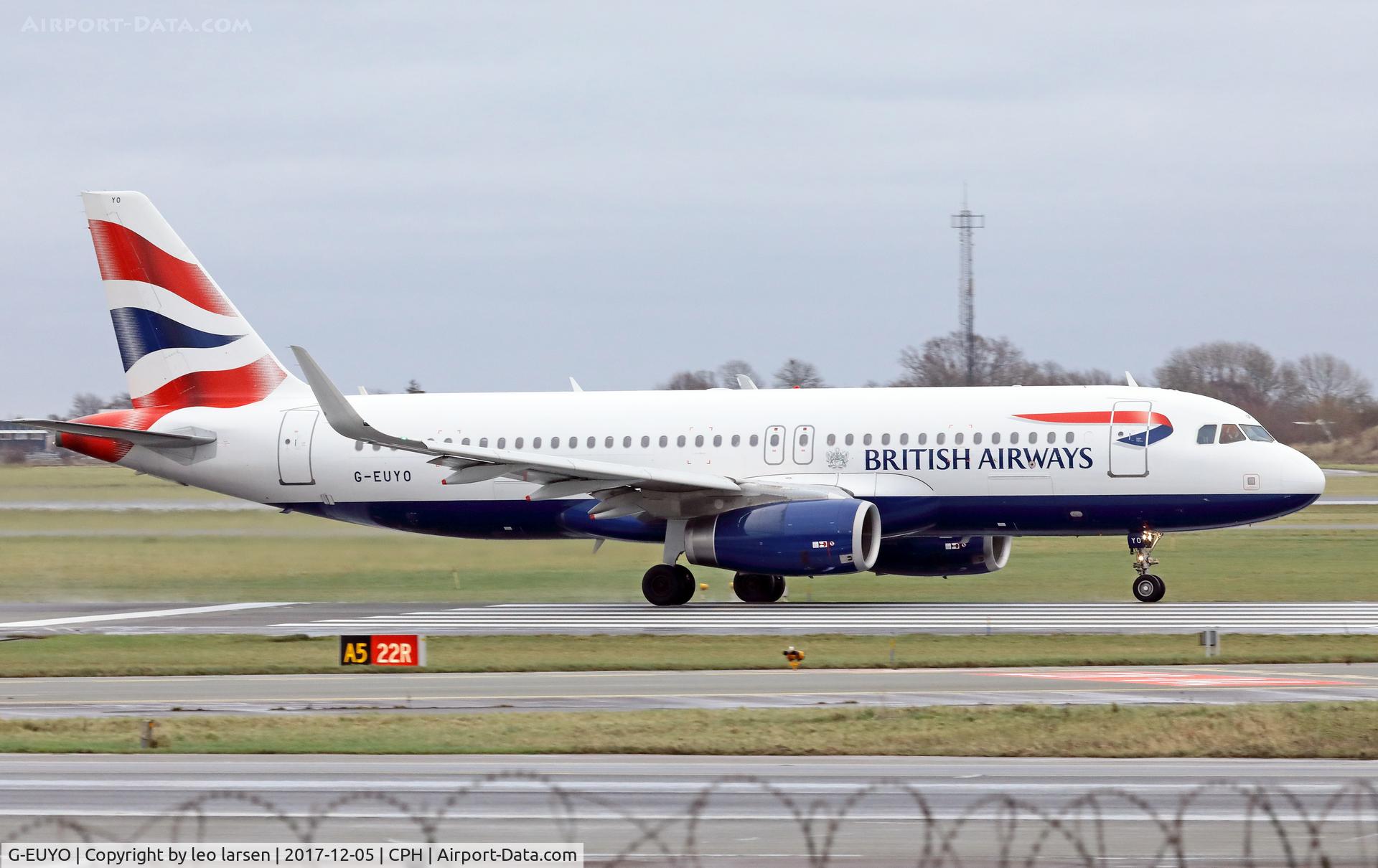 G-EUYO, 2013 Airbus A320-232 C/N 5634, Copenhagen 5.12.2017