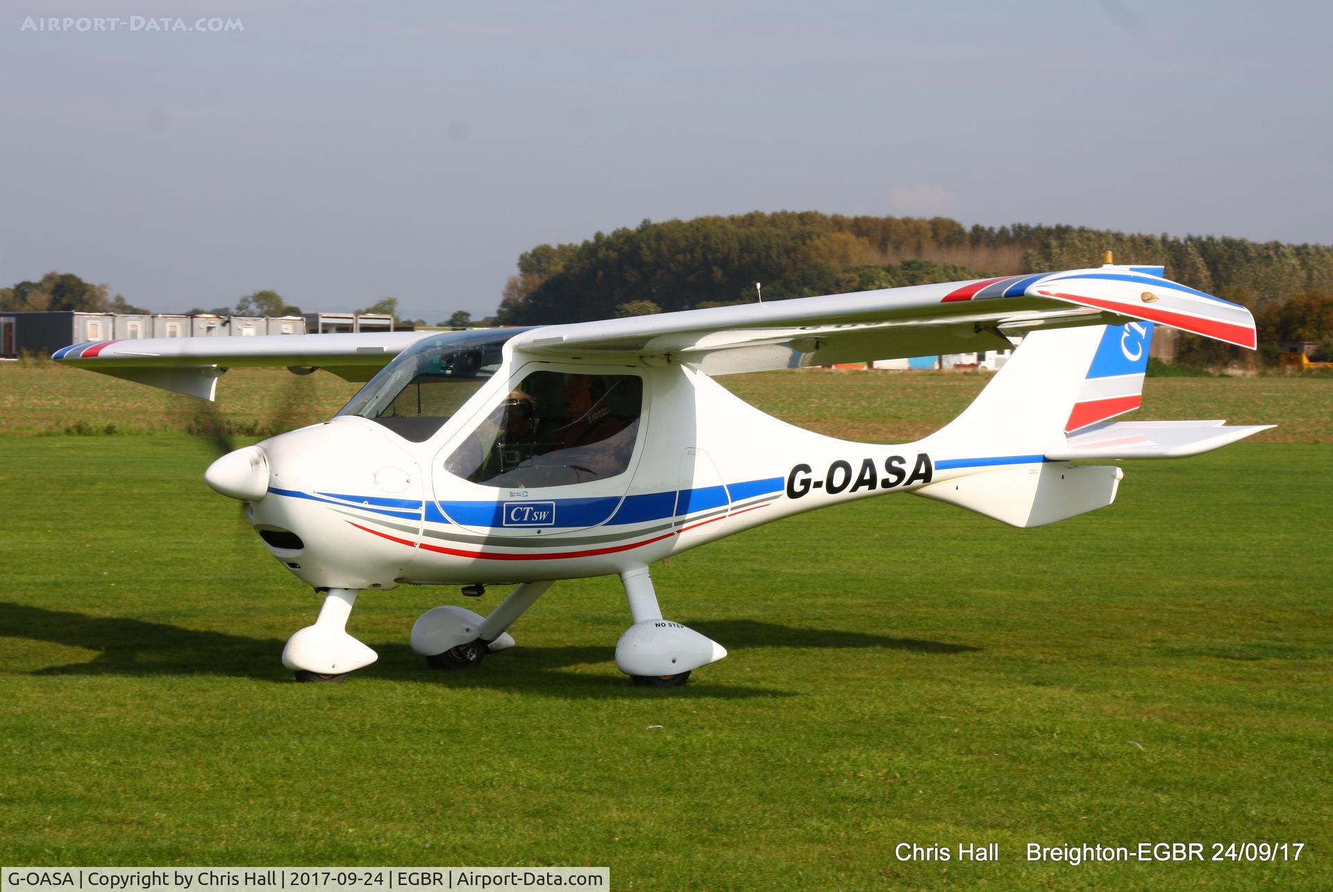 G-OASA, 2009 Flight Design CTSW C/N 8497, at Breighton