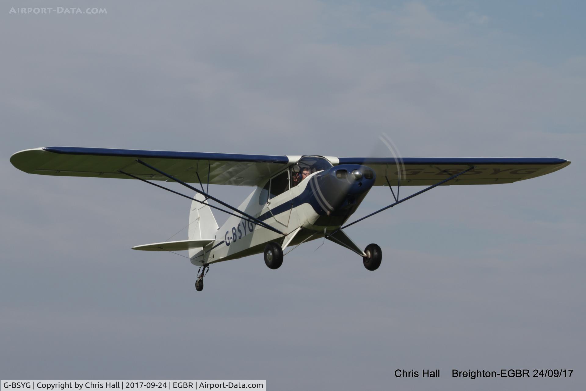 G-BSYG, 1947 Piper PA-12 Super Cruiser C/N 12-2106, at Breighton