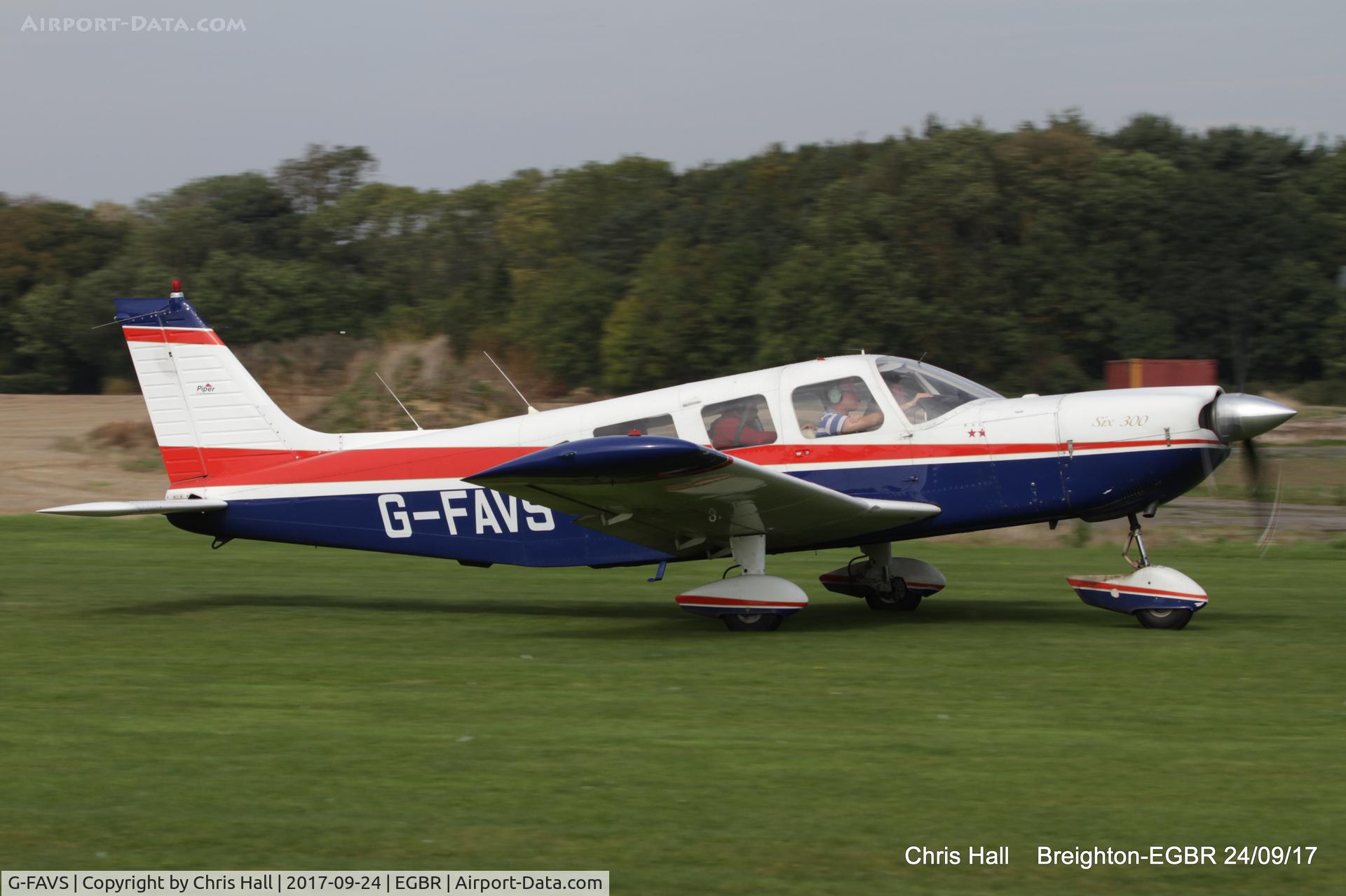 G-FAVS, 1975 Piper PA-32-300 Cherokee Six Cherokee Six C/N 32-7540091, at Breighton