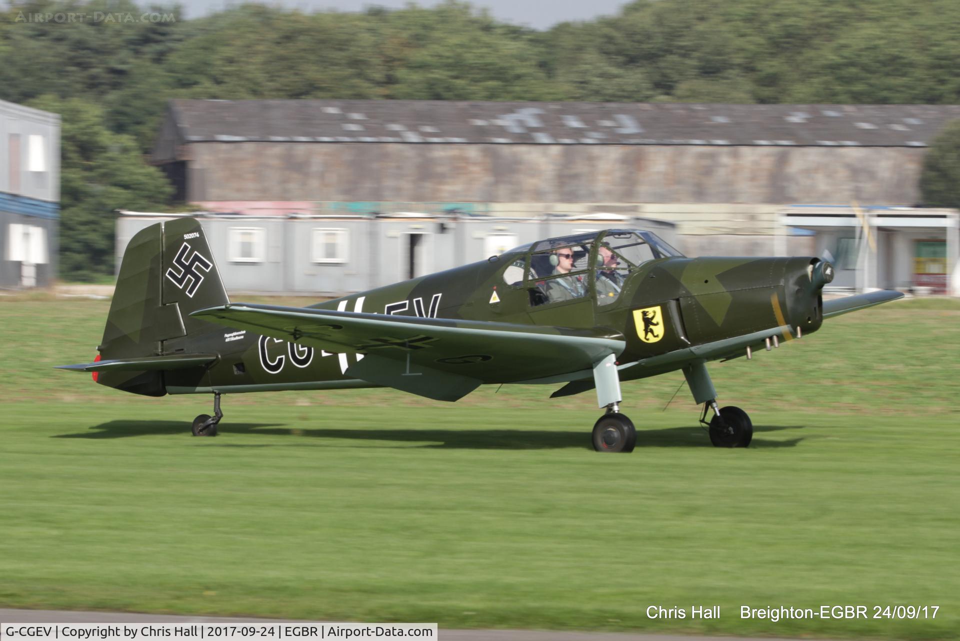 G-CGEV, 1970 Heliopolis Gomhouria Mk.6 (Bu-181) C/N 067, at Breighton