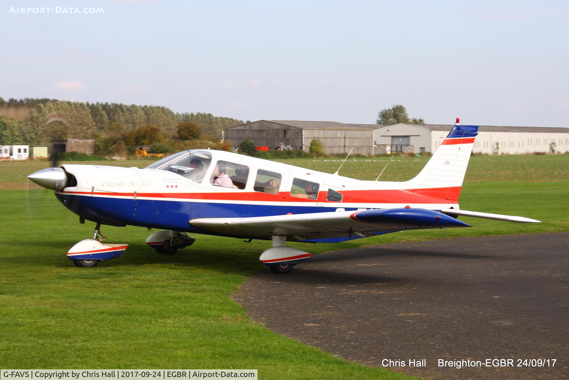 G-FAVS, 1975 Piper PA-32-300 Cherokee Six Cherokee Six C/N 32-7540091, at Breighton