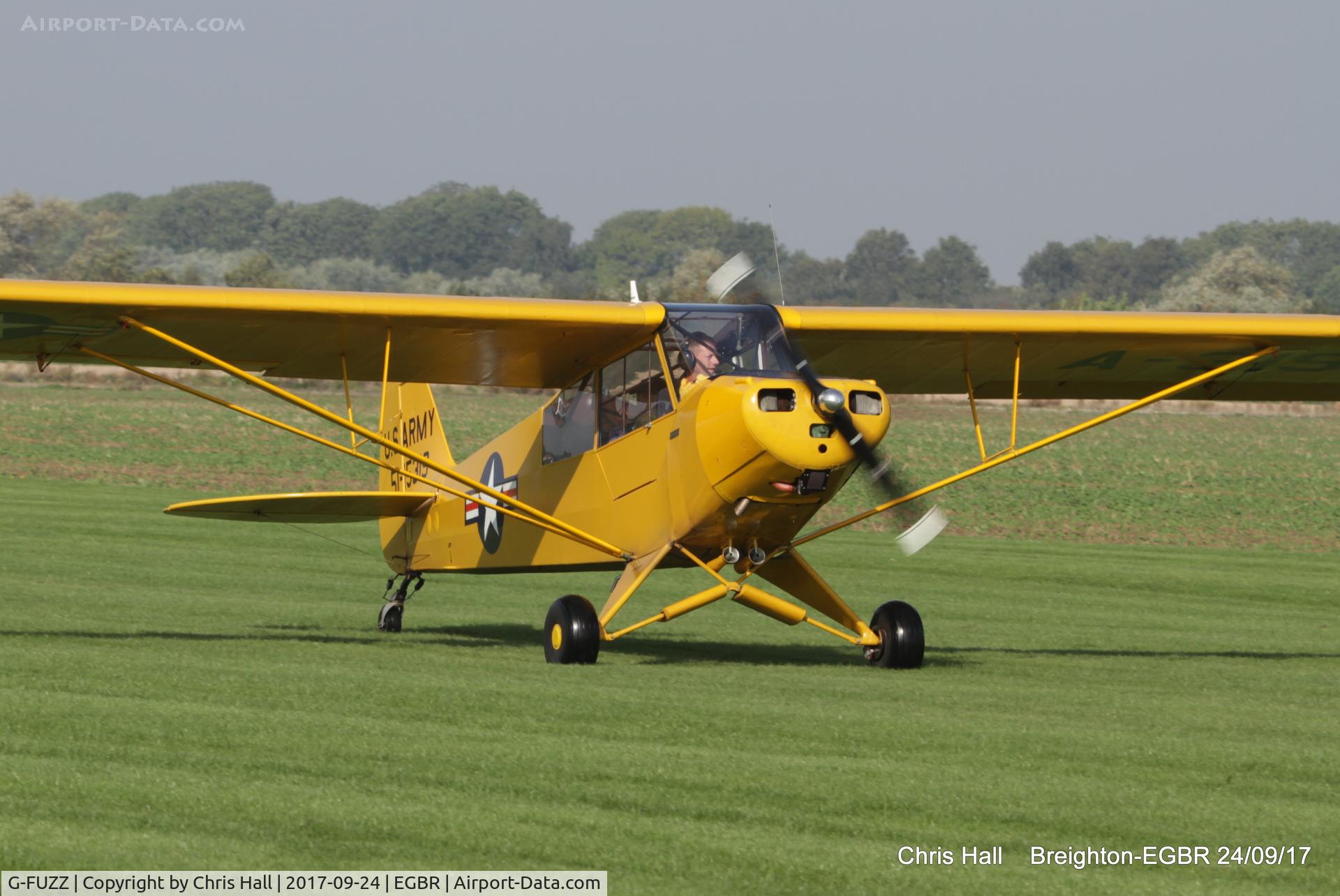 G-FUZZ, 1951 Piper L-18C Super Cub (PA-18-95) C/N 18-1016, at Breighton