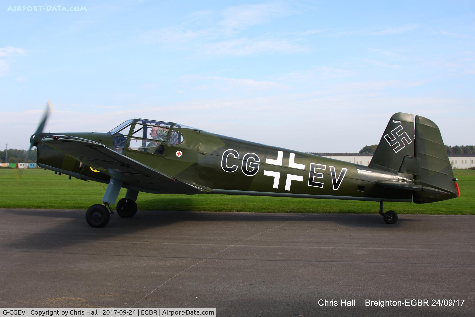 G-CGEV, 1970 Heliopolis Gomhouria Mk.6 (Bu-181) C/N 067, at Breighton