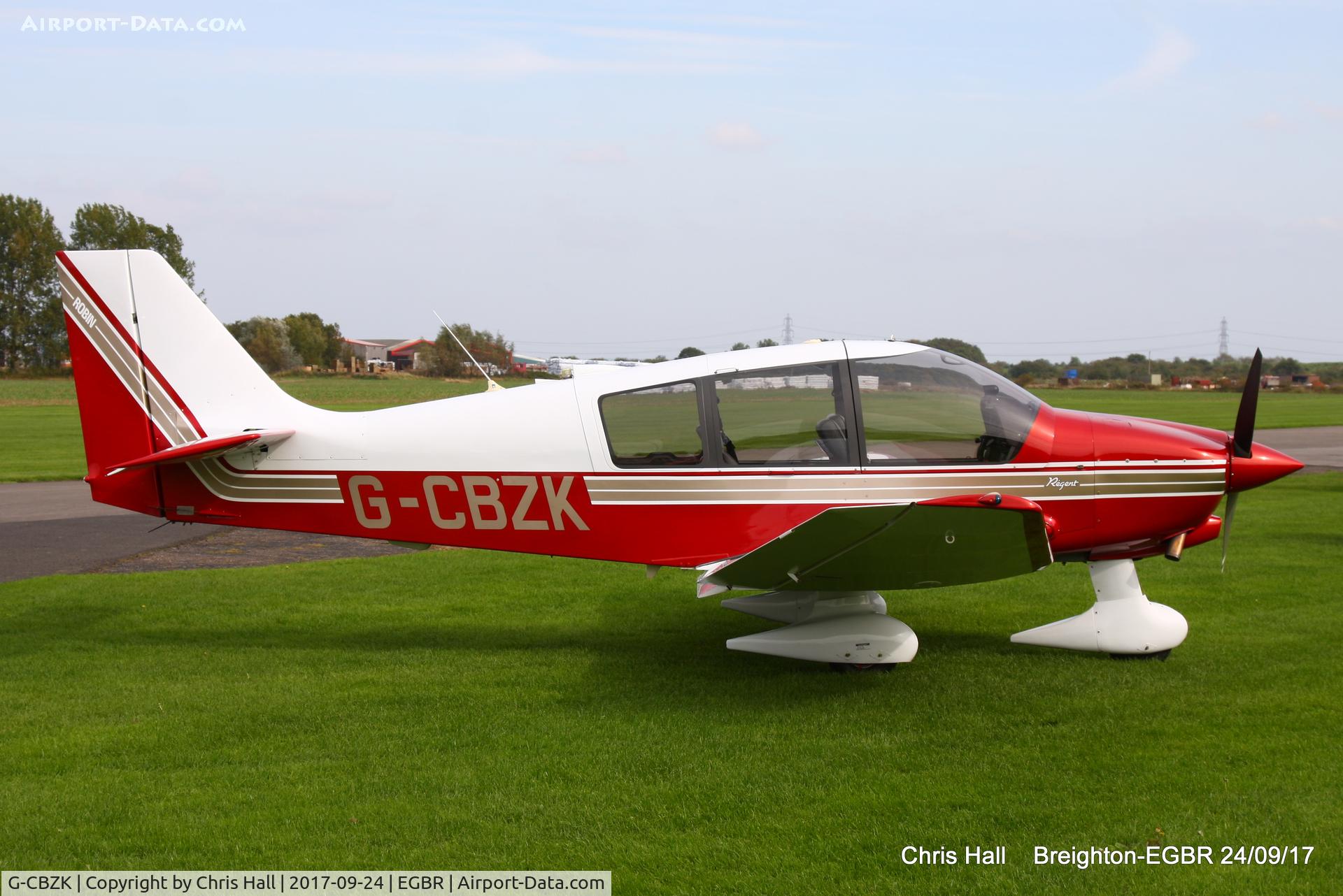 G-CBZK, 2002 Robin DR-400-180 Regent Regent C/N 2543, at Breighton