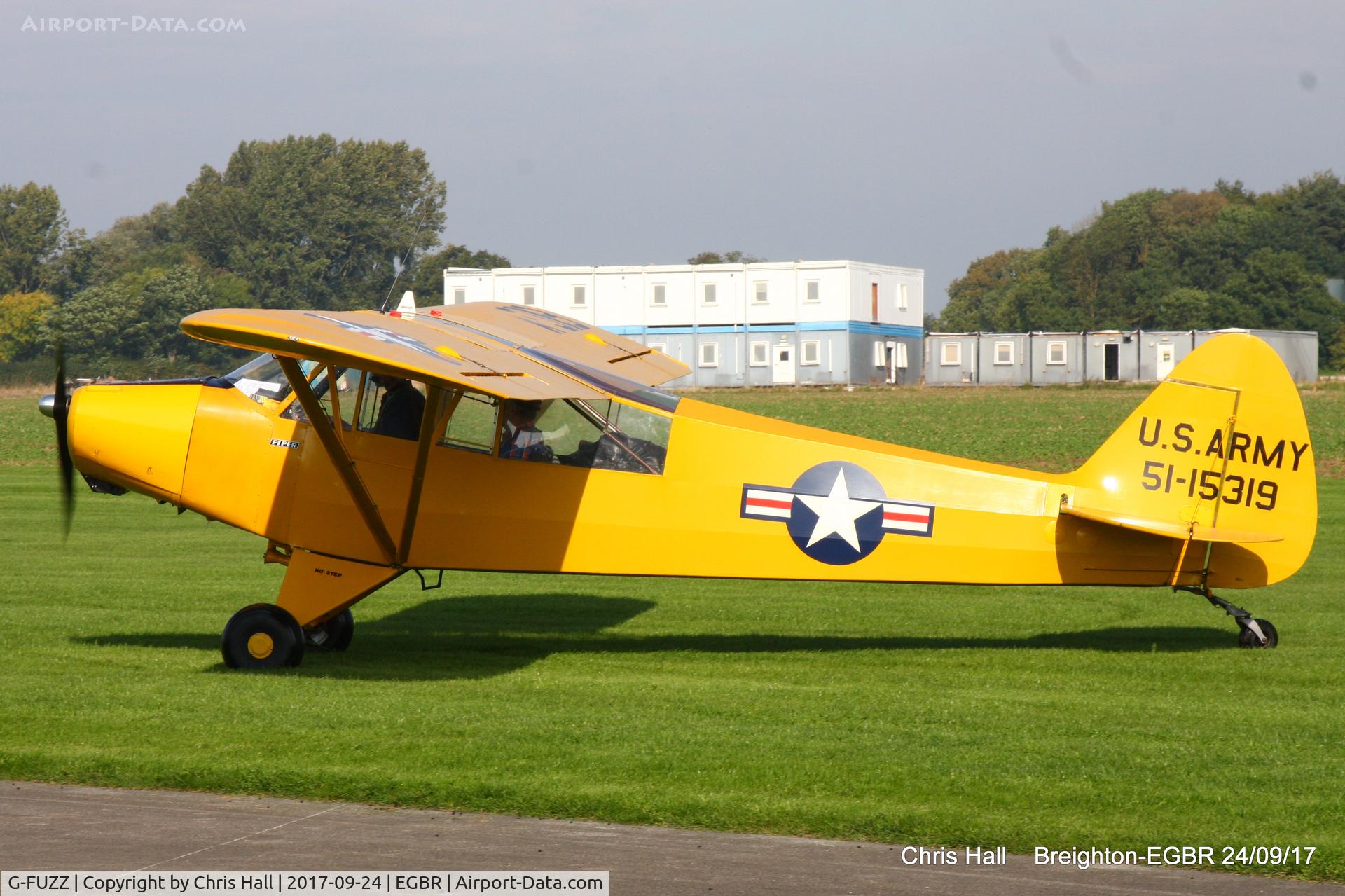 G-FUZZ, 1951 Piper L-18C Super Cub (PA-18-95) C/N 18-1016, at Breighton