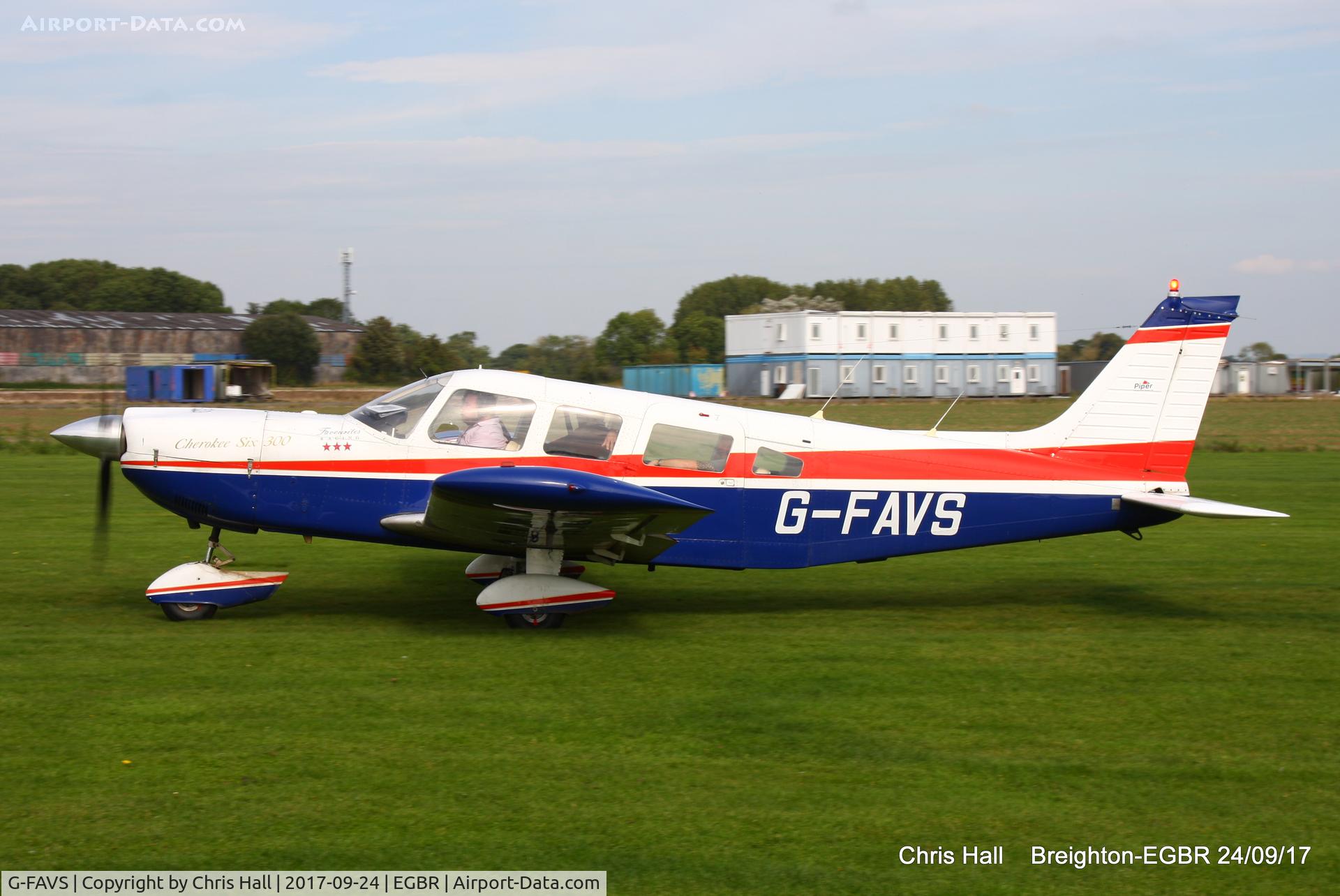 G-FAVS, 1975 Piper PA-32-300 Cherokee Six Cherokee Six C/N 32-7540091, at Breighton