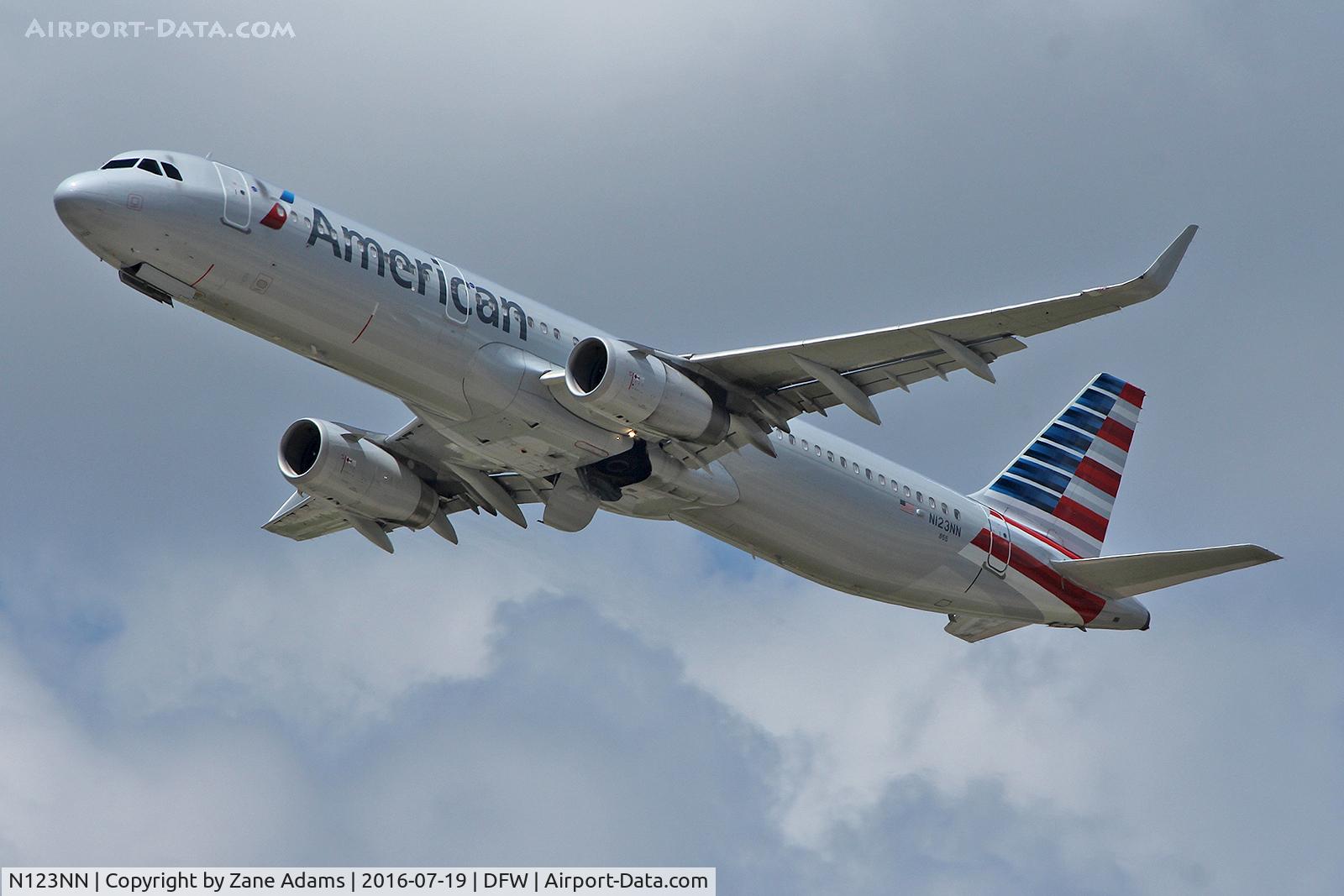 N123NN, 2014 Airbus A321-231 C/N 6256, Departing DFW Airport