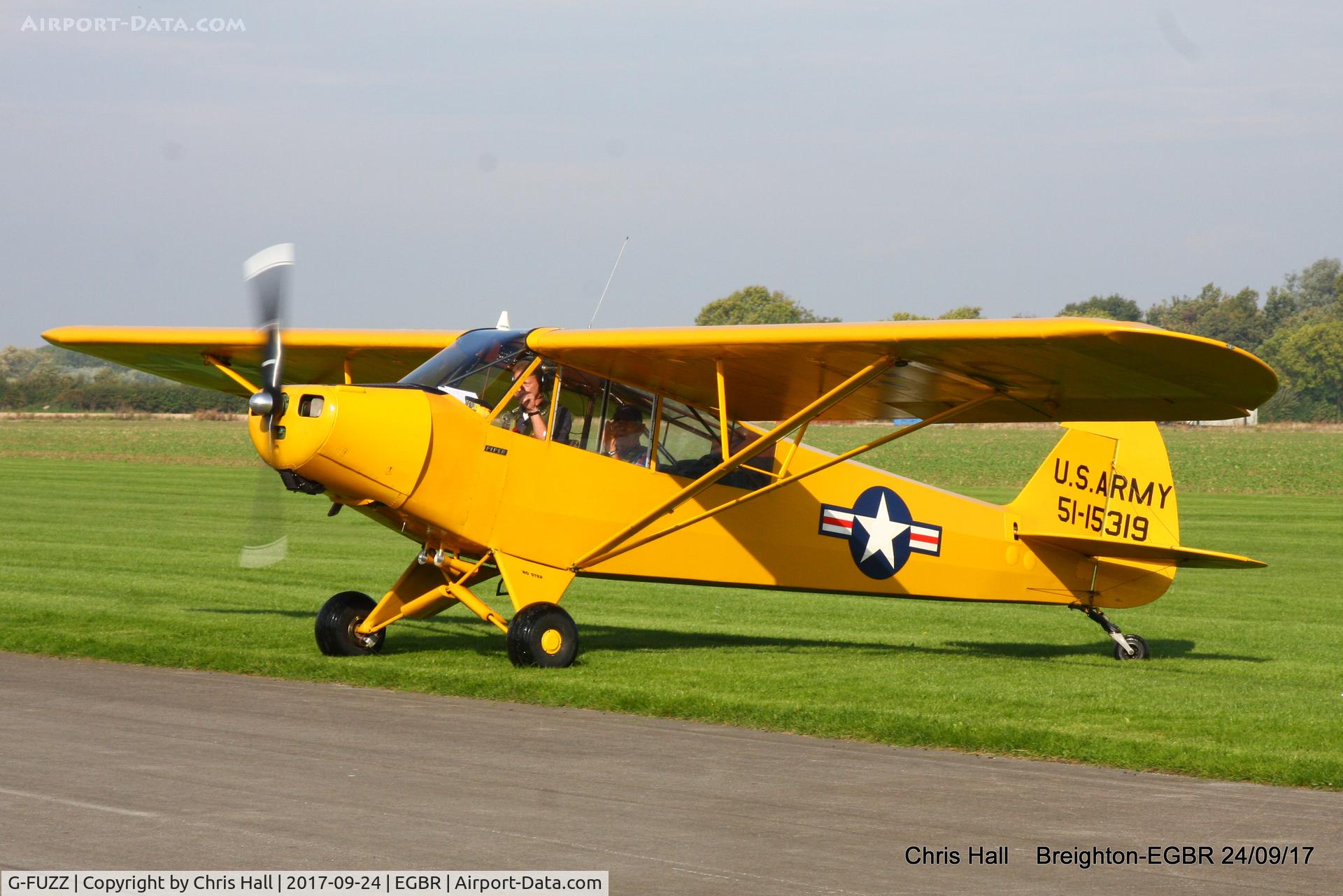 G-FUZZ, 1951 Piper L-18C Super Cub (PA-18-95) C/N 18-1016, at Breighton