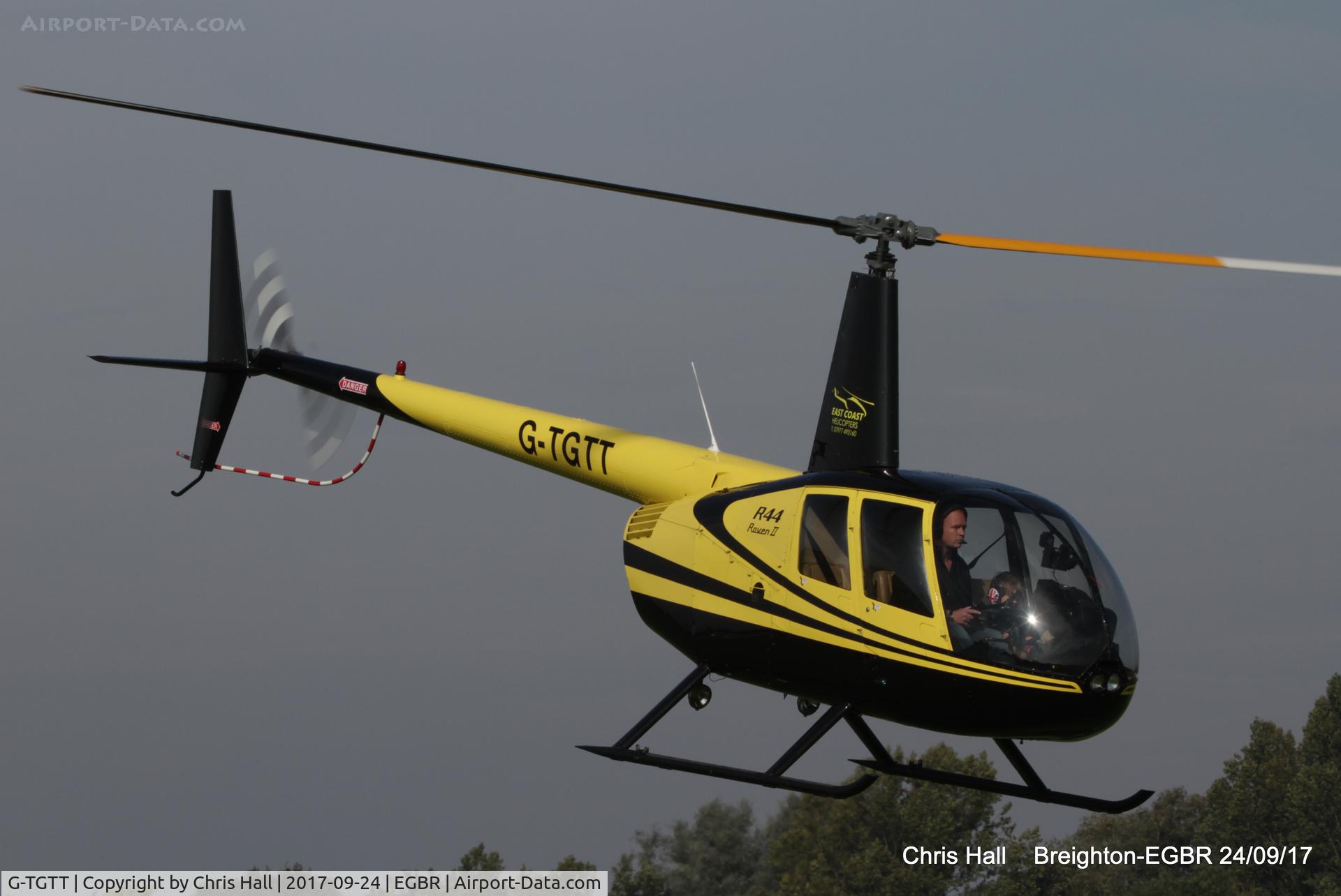 G-TGTT, 2002 Robinson R44 Raven II C/N 10023, at Breighton