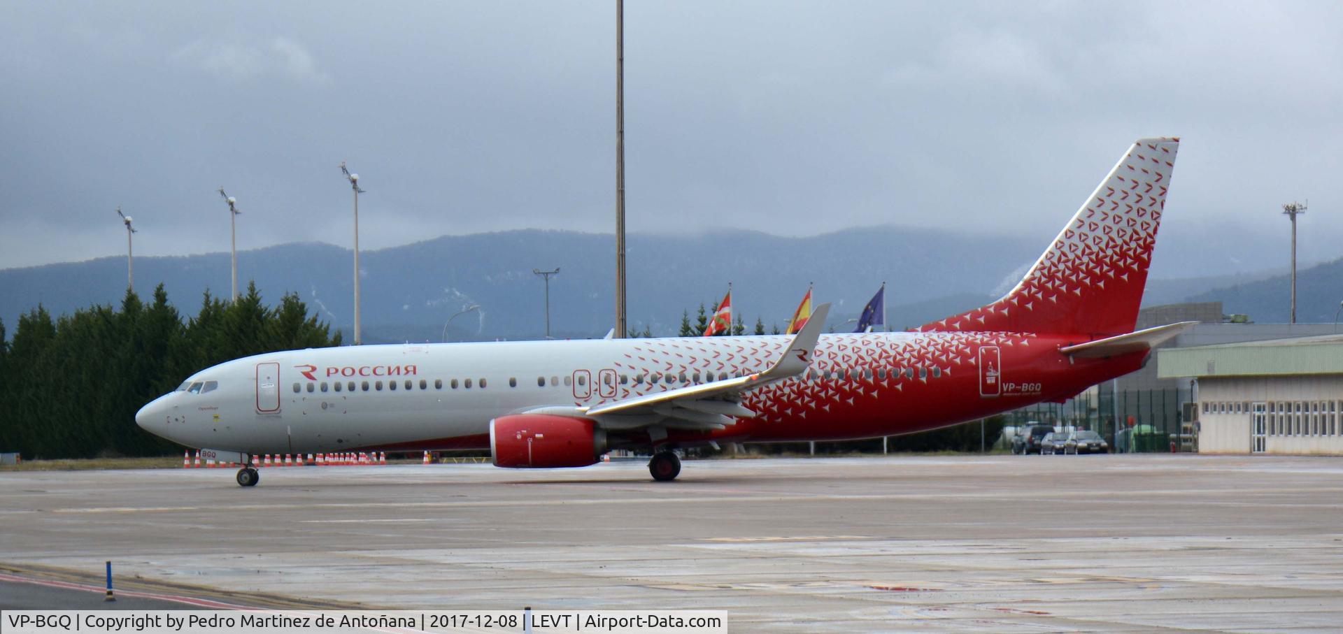 VP-BGQ, 2016 Boeing 737-8LJ C/N 41227, Foronda - Vitoria-Gasteiz - España