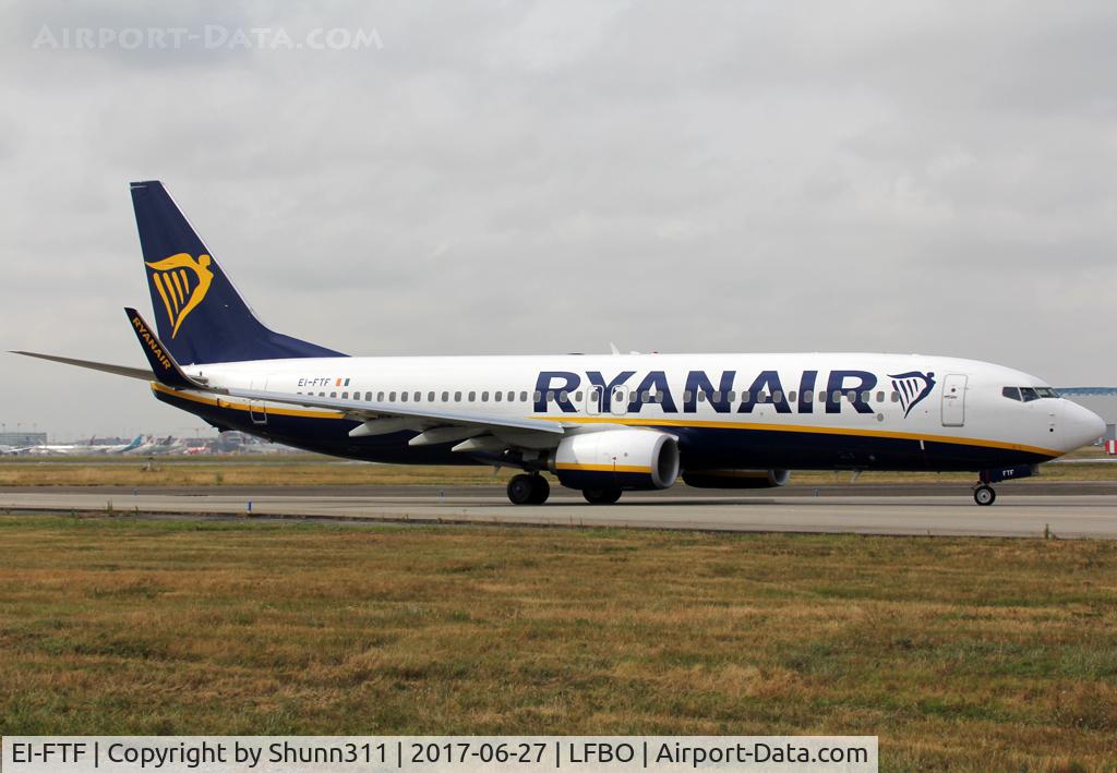 EI-FTF, 2016 Boeing 737-8AS C/N 44756, Taxiing holding point rwy 14L for departure...