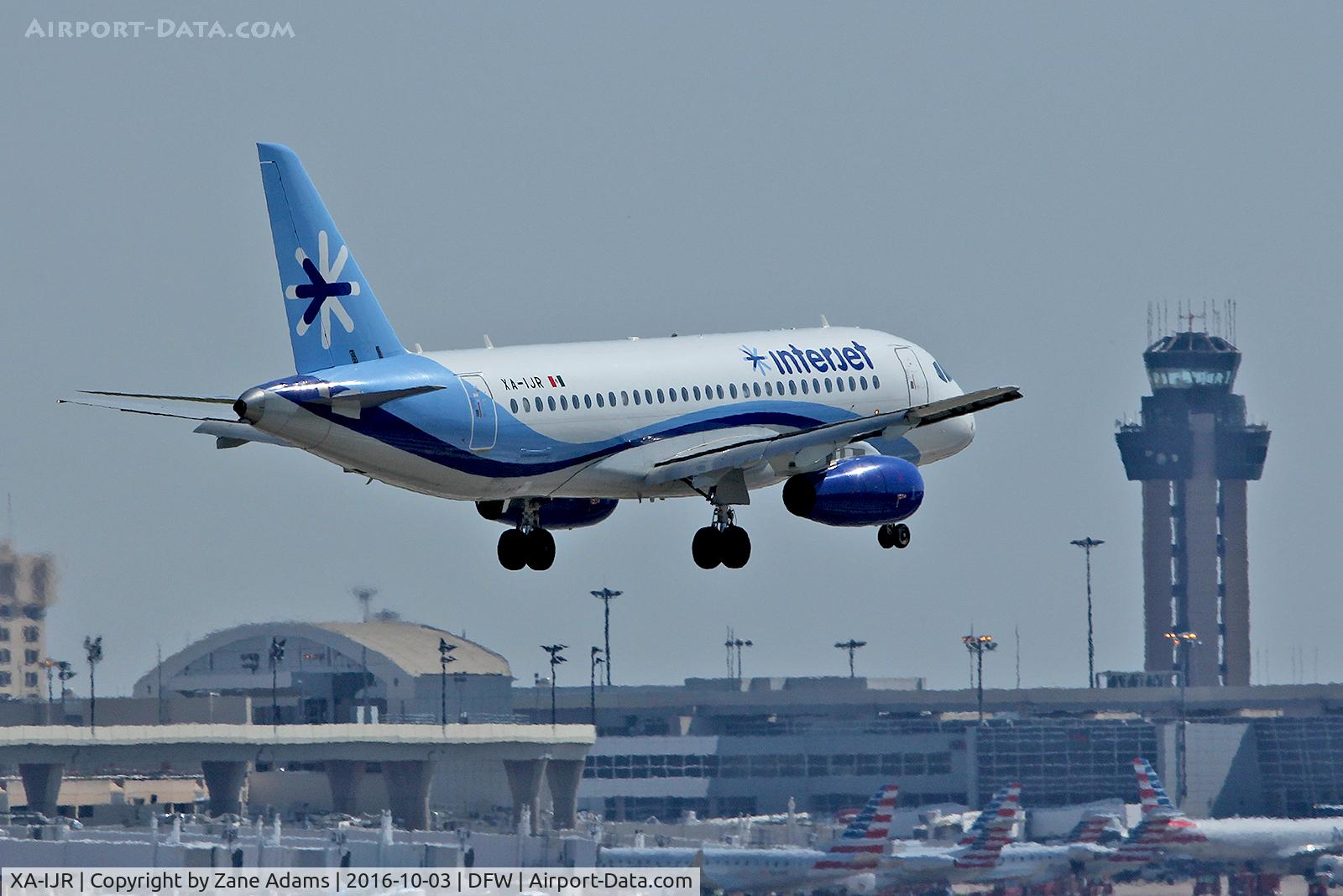 XA-IJR, 2013 Sukhoi SuperJet 100-95B C/N 95024, Arriving at DFW Airport
