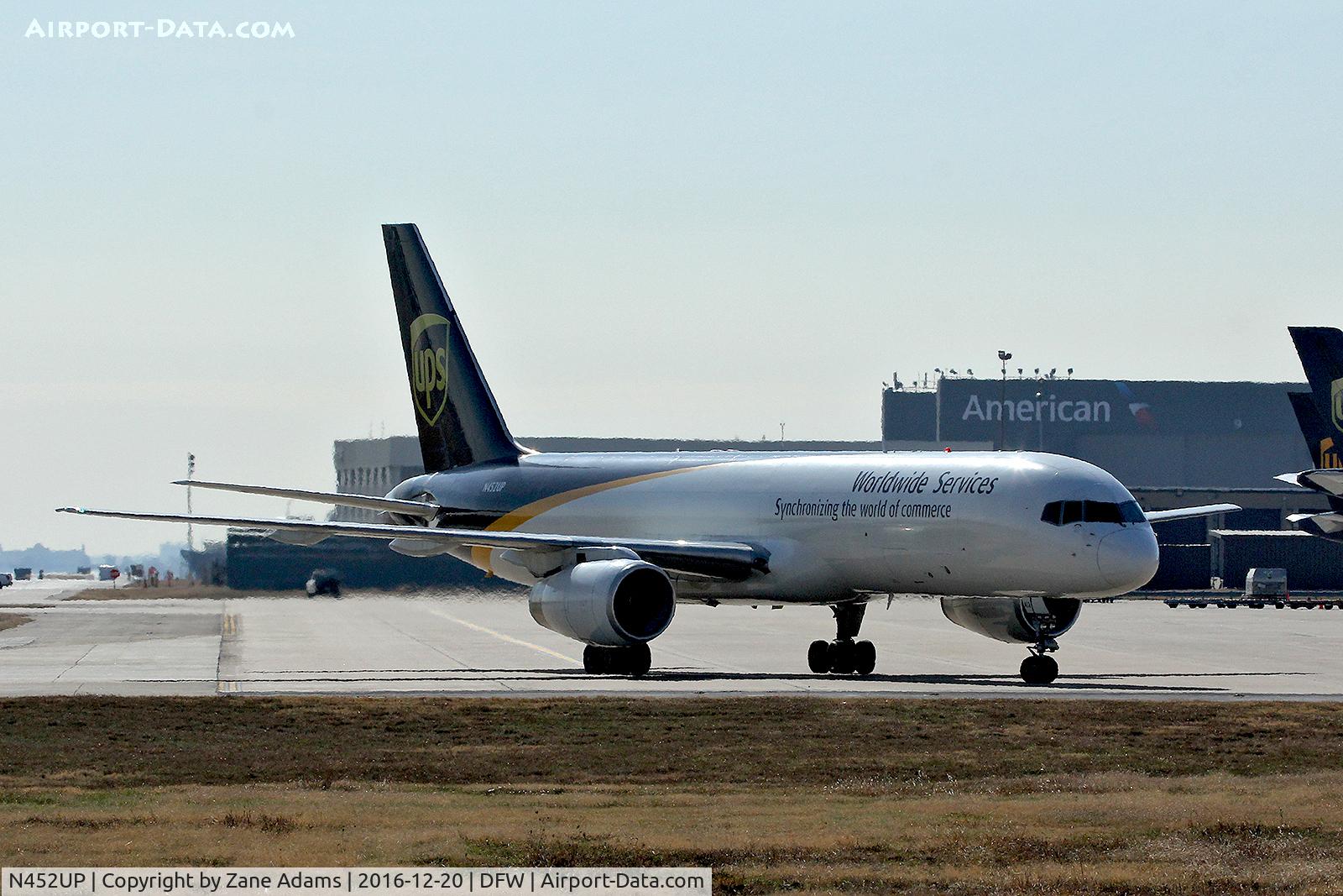 N452UP, 1995 Boeing 757-24APF C/N 25473, On the UPS ramp at DFW Airport