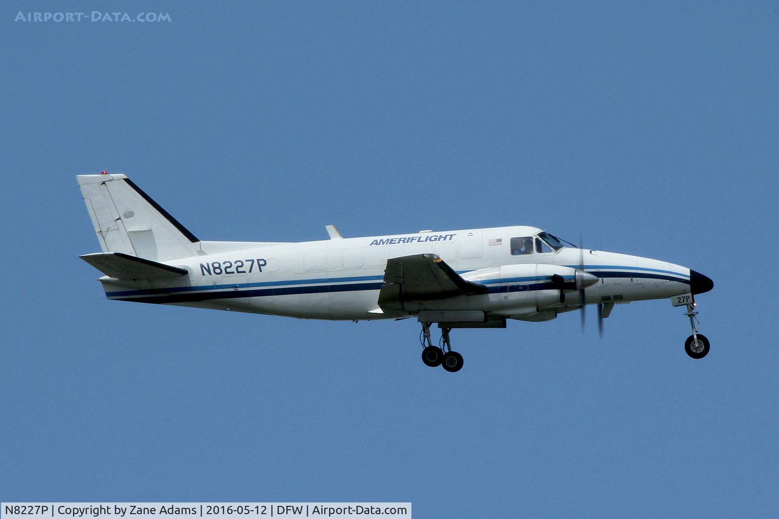 N8227P, 1982 Beech C99 Airliner C/N U-194, Arriving at DFW Airport