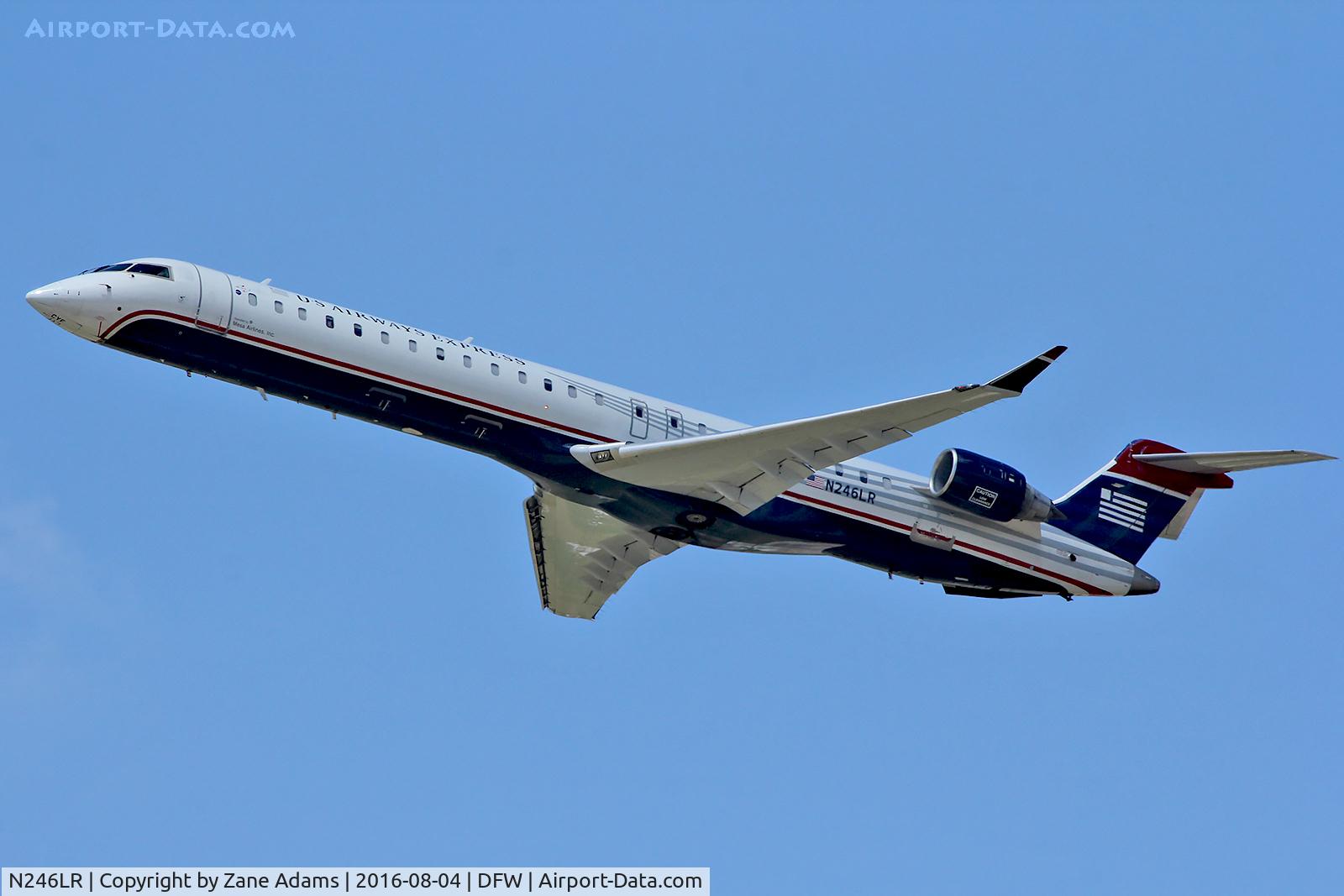 N246LR, 2009 Bombardier CRJ-900LR (CL-600-2D24) C/N 15239, Departing DFW Airport