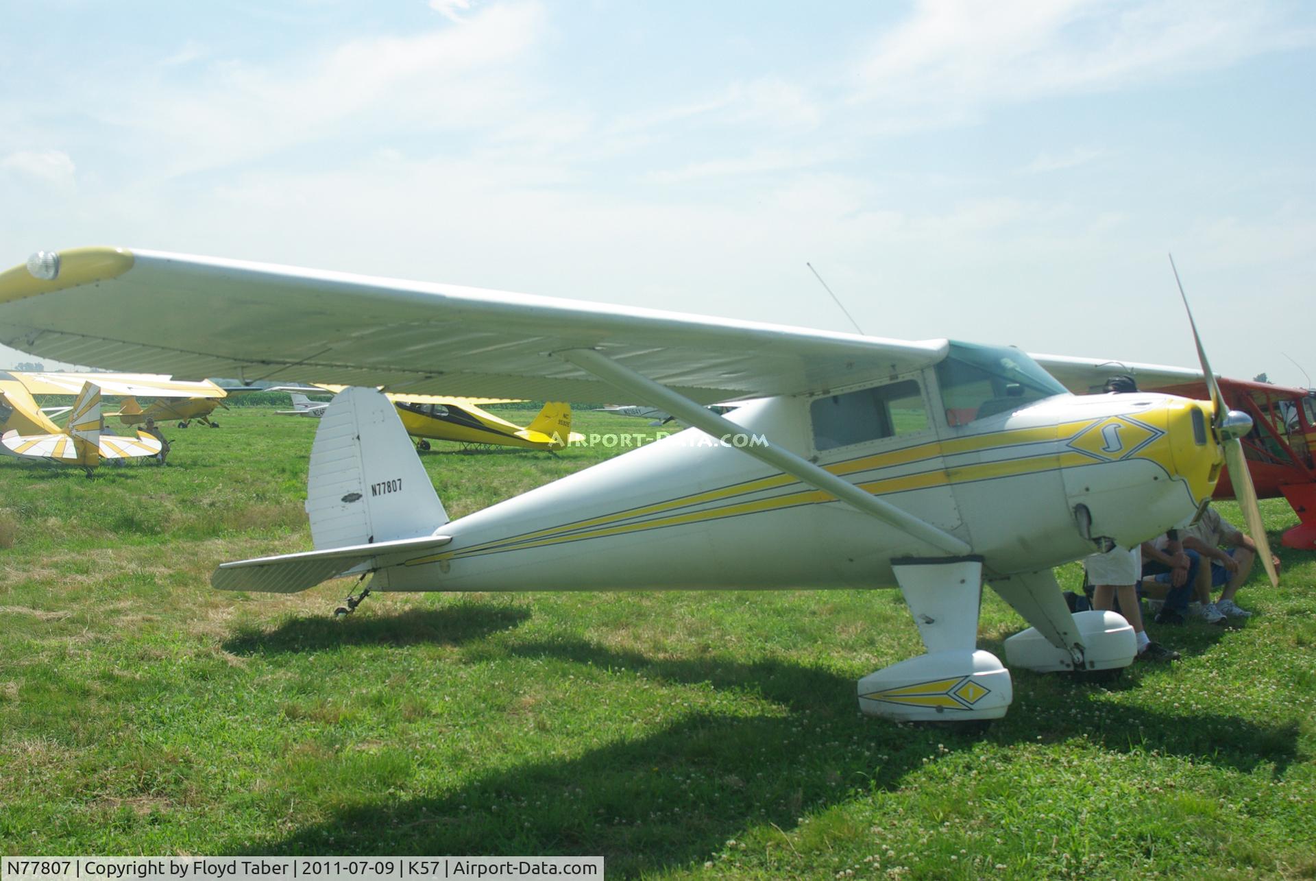 N77807, 1946 Luscombe 8A C/N 3534, At the Flying Wingnuts Airshow