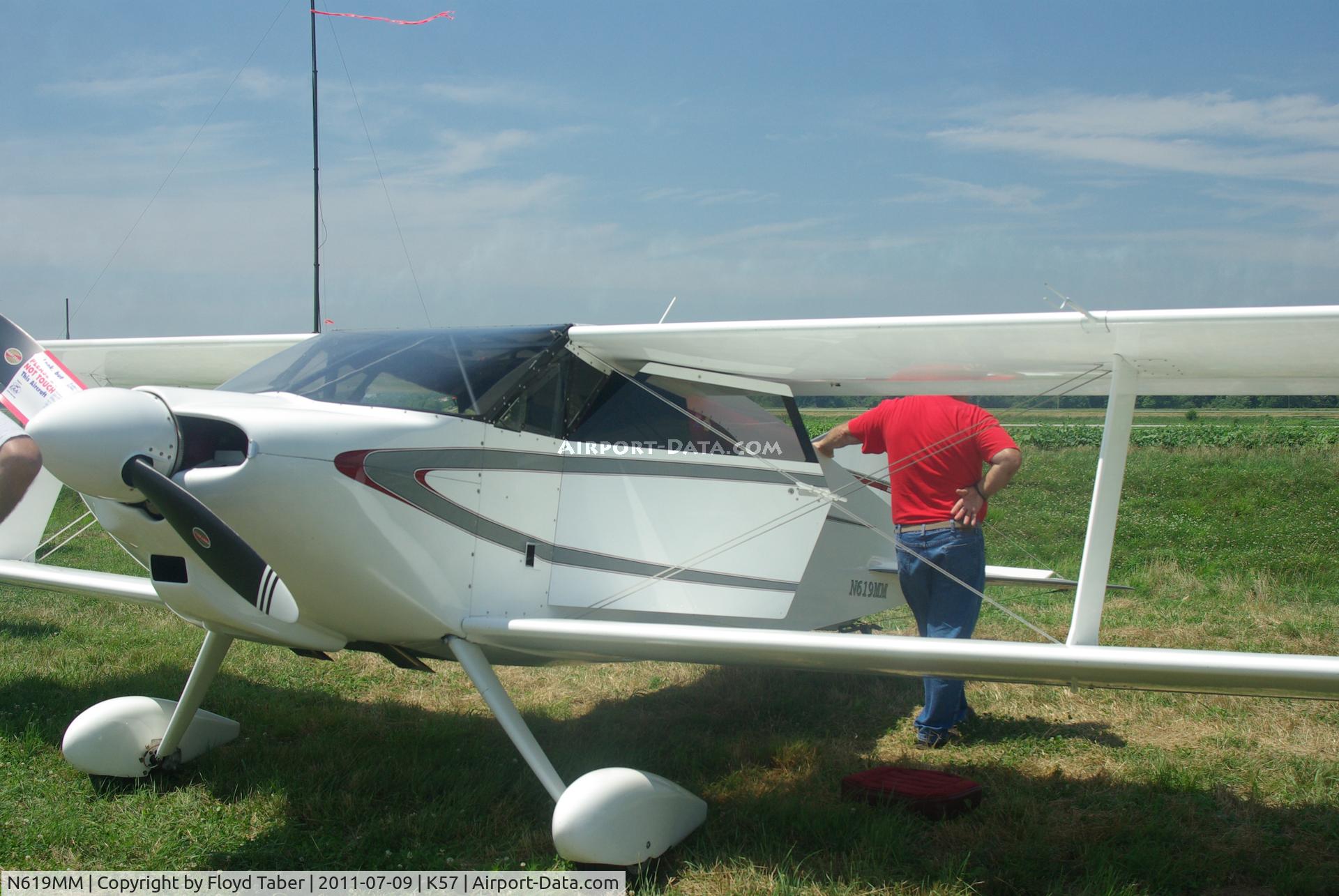 N619MM, 1991 Sorrell SNS-7 Hiperbipe C/N 247, At the Flying Wingnuts Airshow