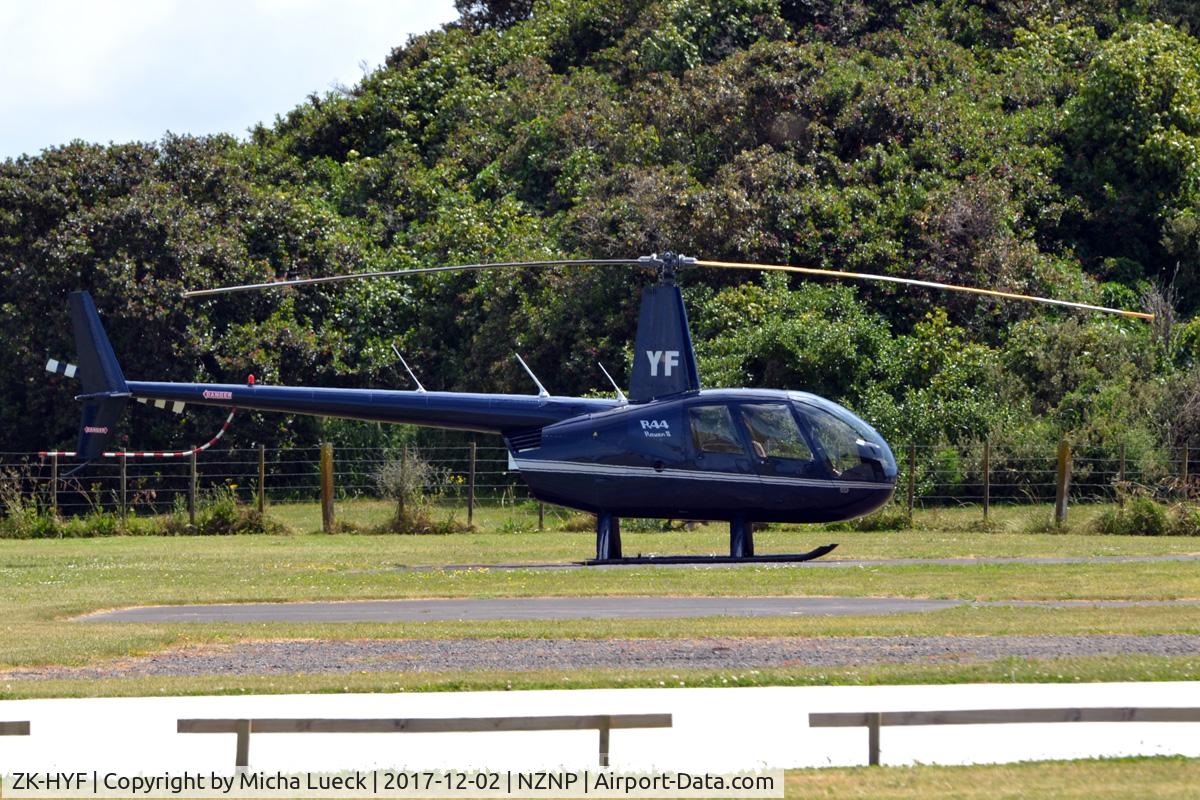 ZK-HYF, Robinson R44 II C/N 10223, At New Plymouth