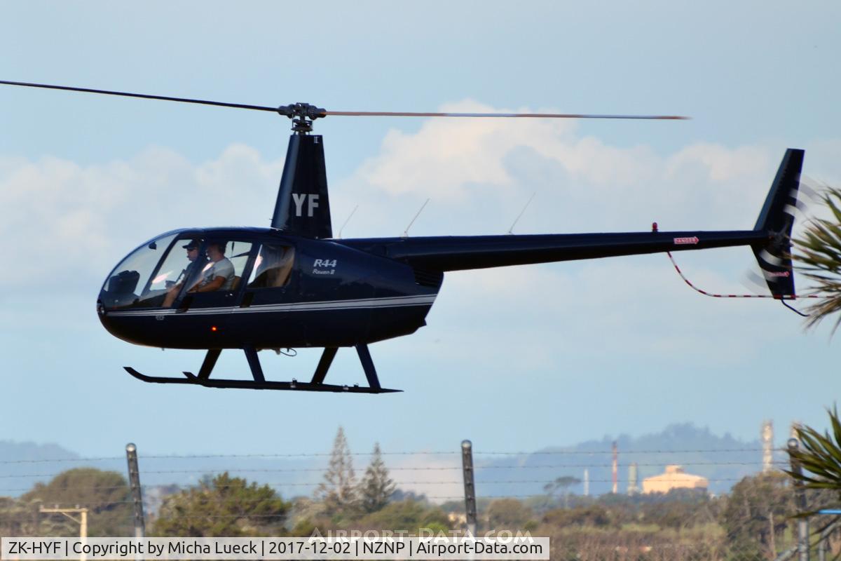 ZK-HYF, Robinson R44 II C/N 10223, At New Plymouth