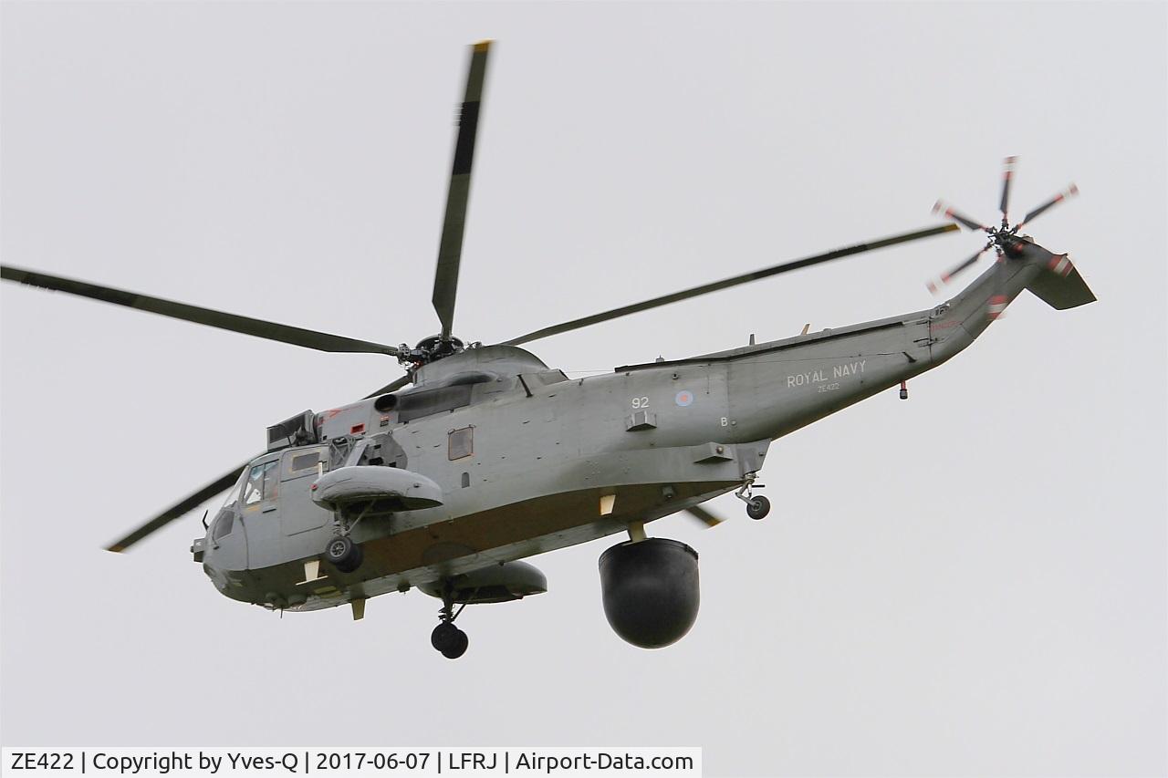 ZE422, 1986 Westland Sea King ASaC.7 C/N WA961, Westland Sea King ASaC.7,Short approach rwy 26, Landivisiau Naval Air Base (LFRJ) Tiger Meet 2017