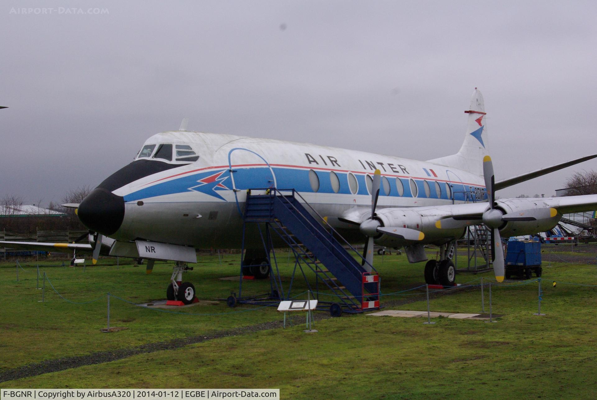 F-BGNR, 1954 Vickers Viscount 708 C/N 35, Preserved at the Midland Aero Museum Coventry