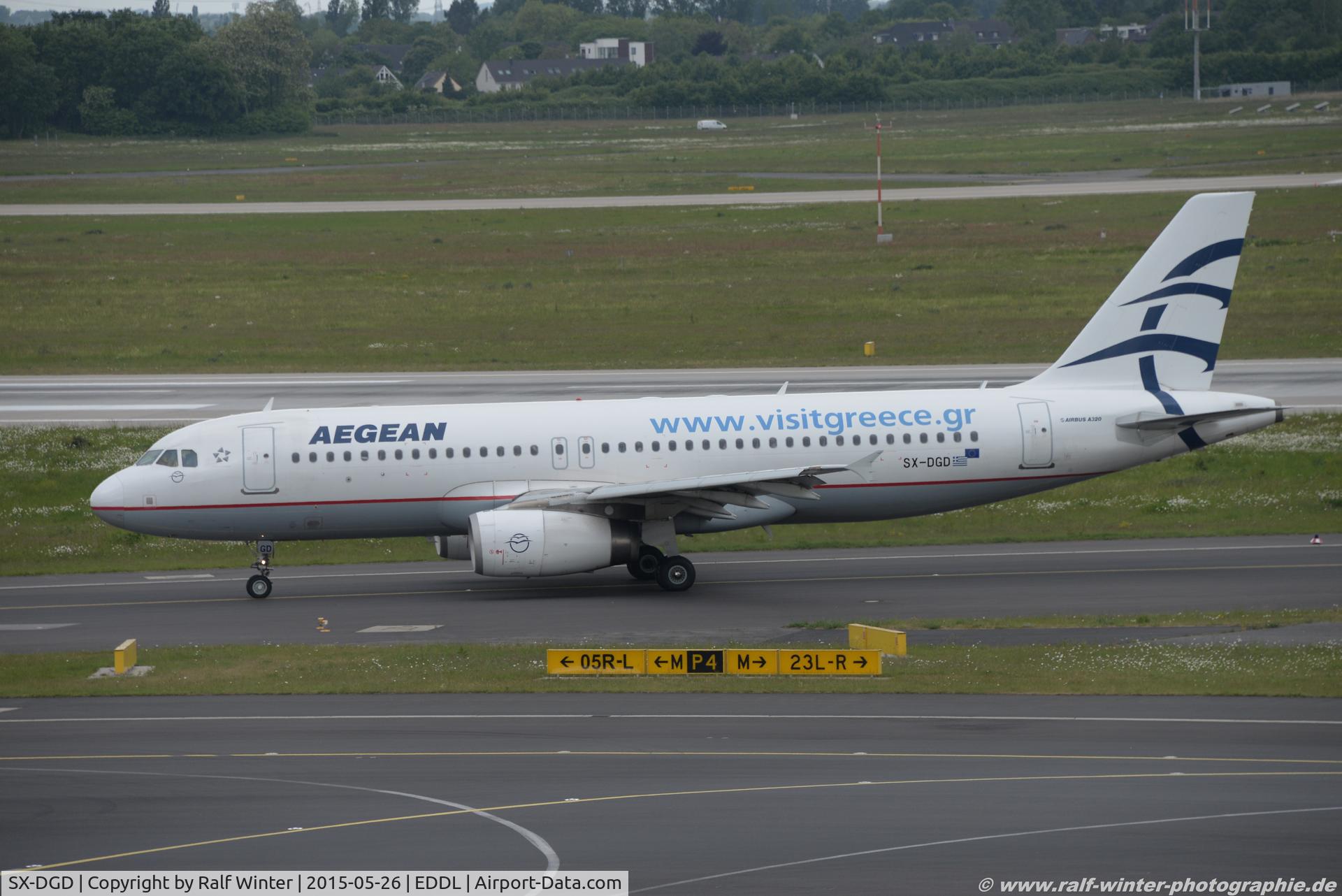 SX-DGD, 2009 Airbus A320-232 C/N 4065, Airbus A320-232 - A3 AEE Aegean Airlines 'Visit Greece' - 4065 - SX-DGD - 26.05.2015 - DUS