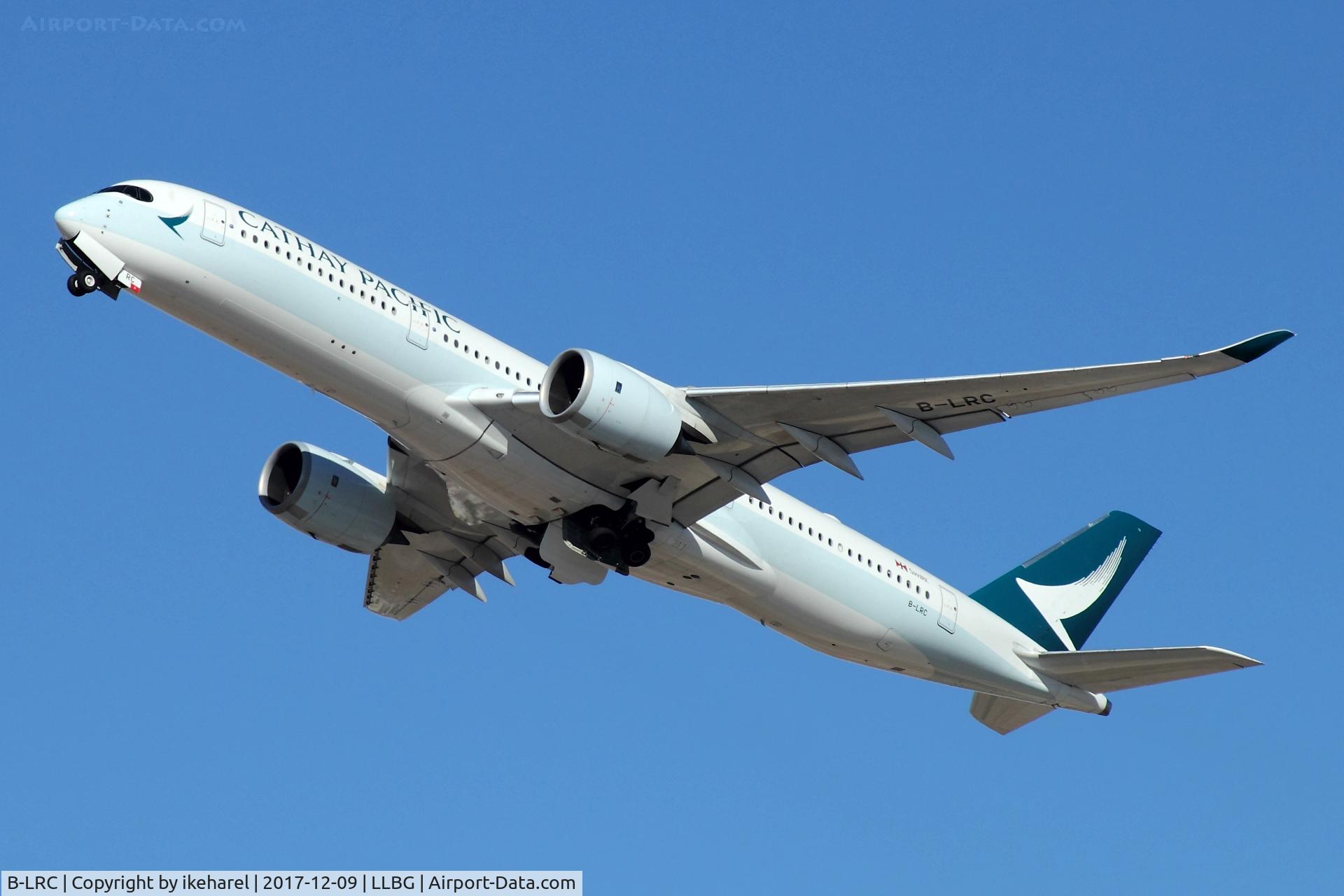 B-LRC, 2016 Airbus A350-941 C/N 034, T/O en-route HK.