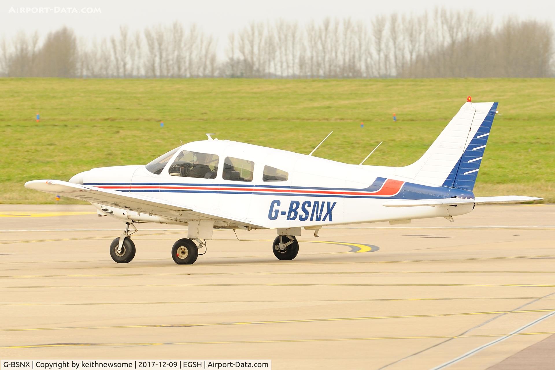 G-BSNX, 1979 Piper PA-28-181 Cherokee Archer II C/N 28-7990311, Welcome return visitor.