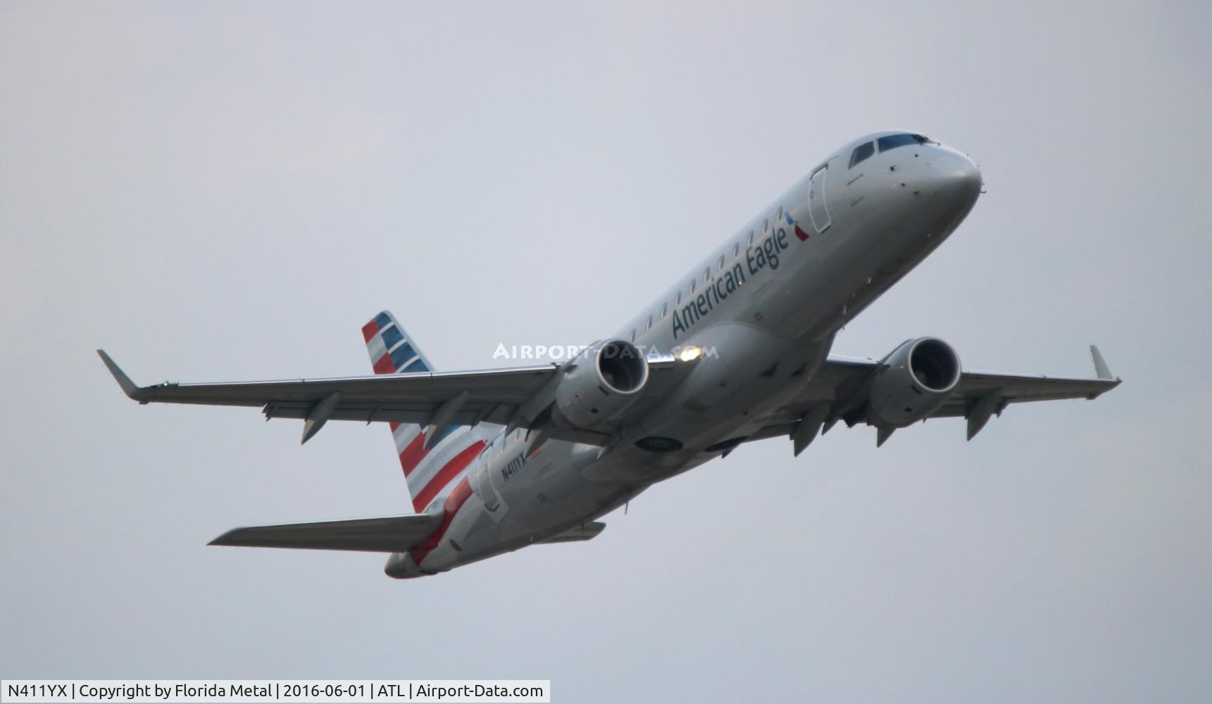 N411YX, 2013 Embraer 175LR (ERJ-170-200LR) C/N 17000374, American Eagle