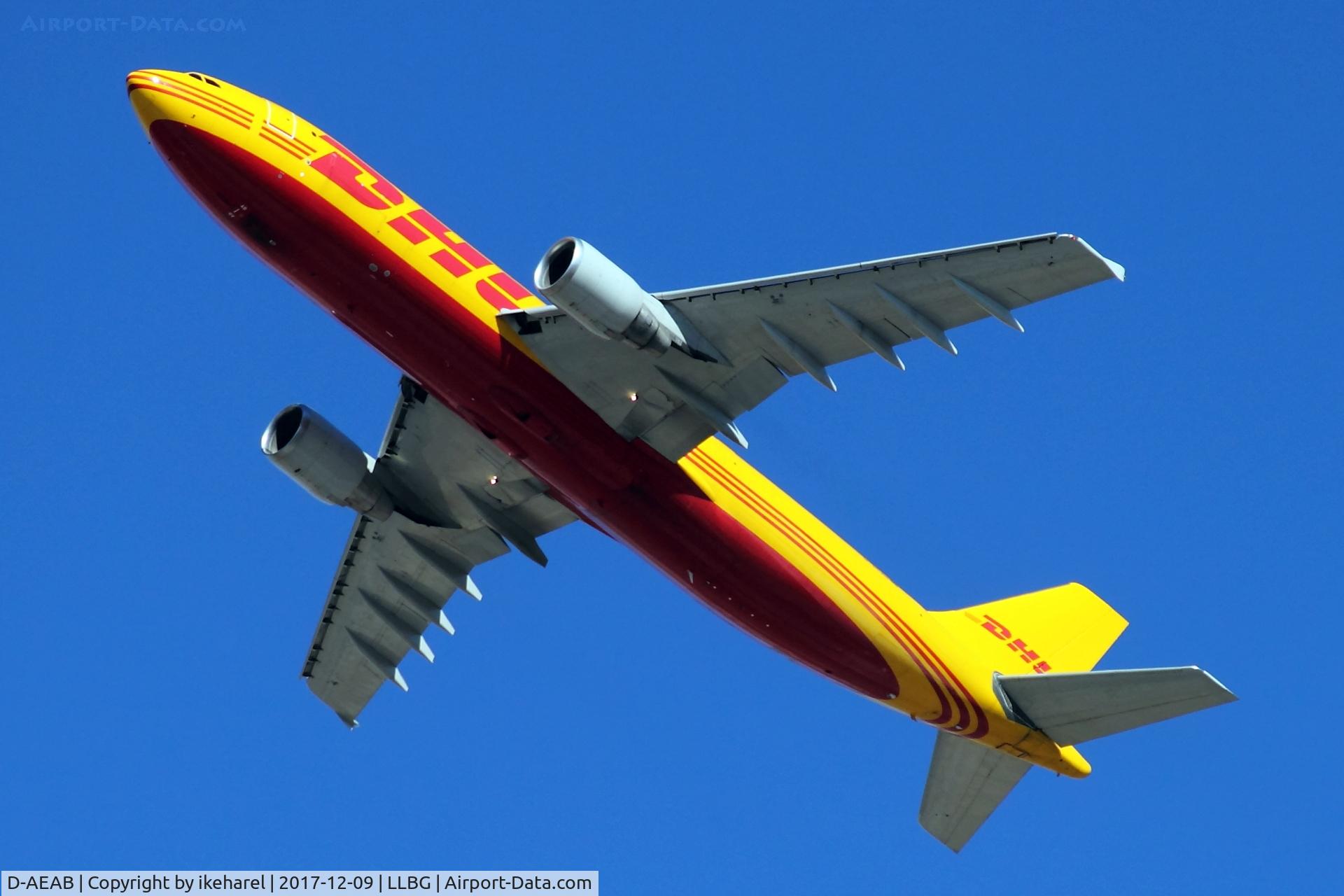 D-AEAB, 2006 Airbus A300B4-622R(F) C/N 837, Steep take-off, en-route Milano, Italia.