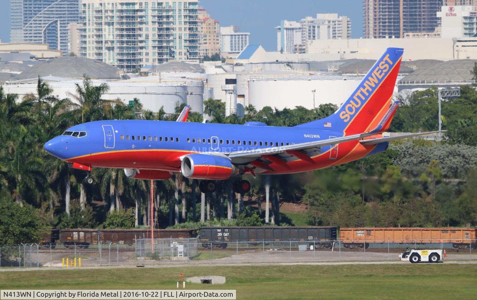 N413WN, 2001 Boeing 737-7H4 C/N 29819, Southwest