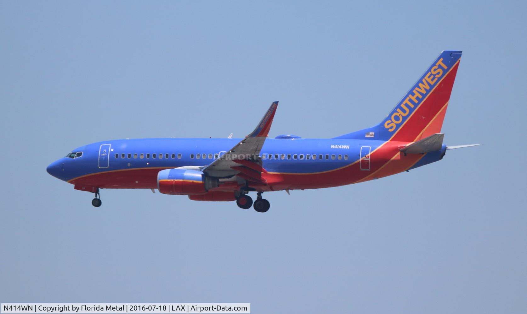 N414WN, 2001 Boeing 737-7H4 C/N 29820, Southwest