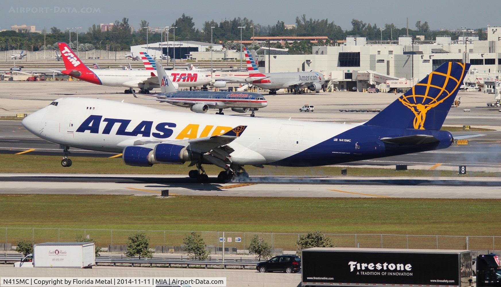 N415MC, 2002 Boeing 747-47UF C/N 32837, Atlas 747-400