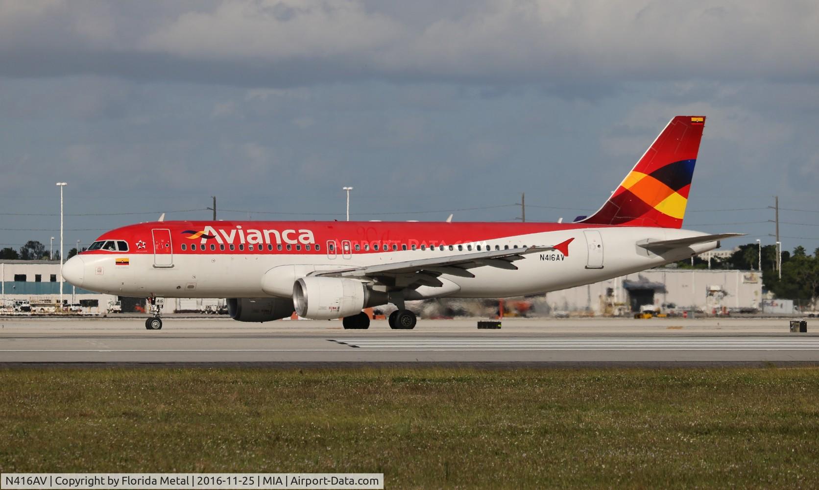 N416AV, 2010 Airbus A320-214 C/N 4167, Avianca