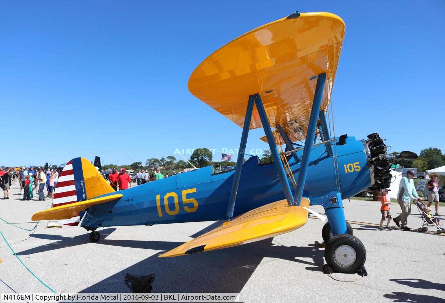 N416EM, 1940 Boeing PT-17 Kaydet (A75N1) C/N 75-519, PT-17