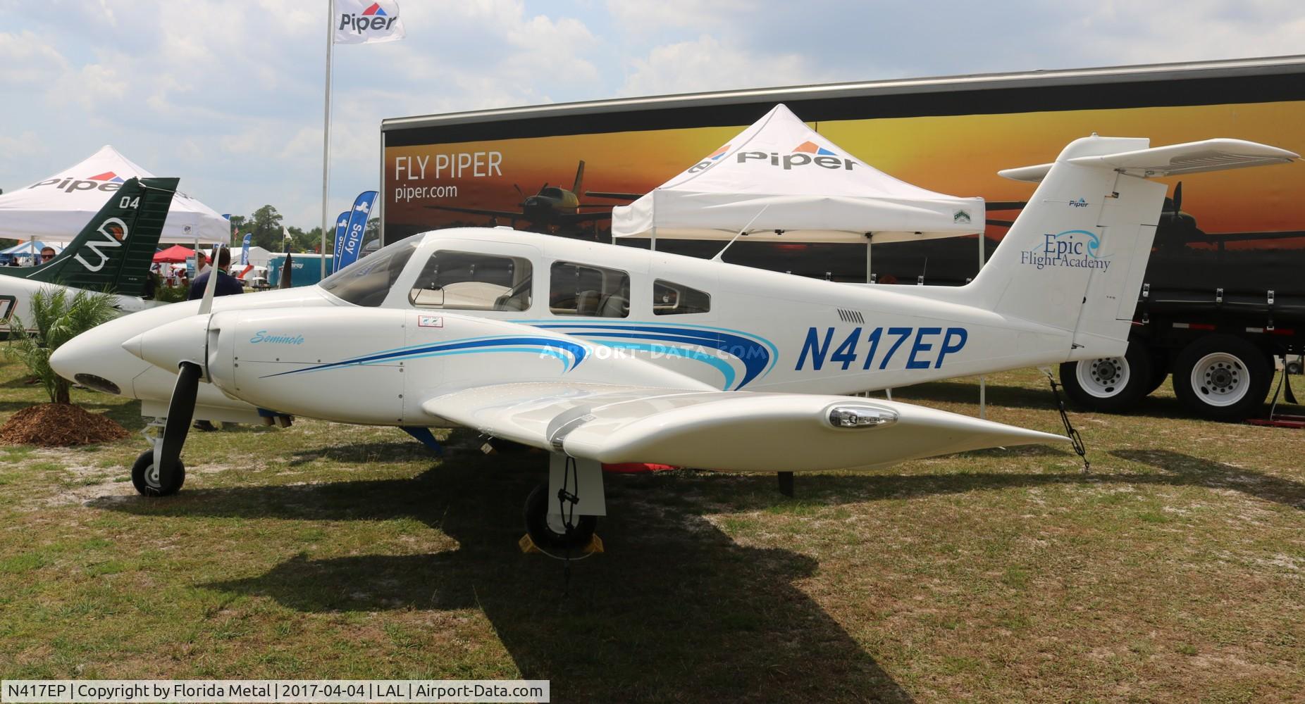 N417EP, 2017 Piper PA-44-180 Seminole Seminole C/N 4496403, PA-44-180