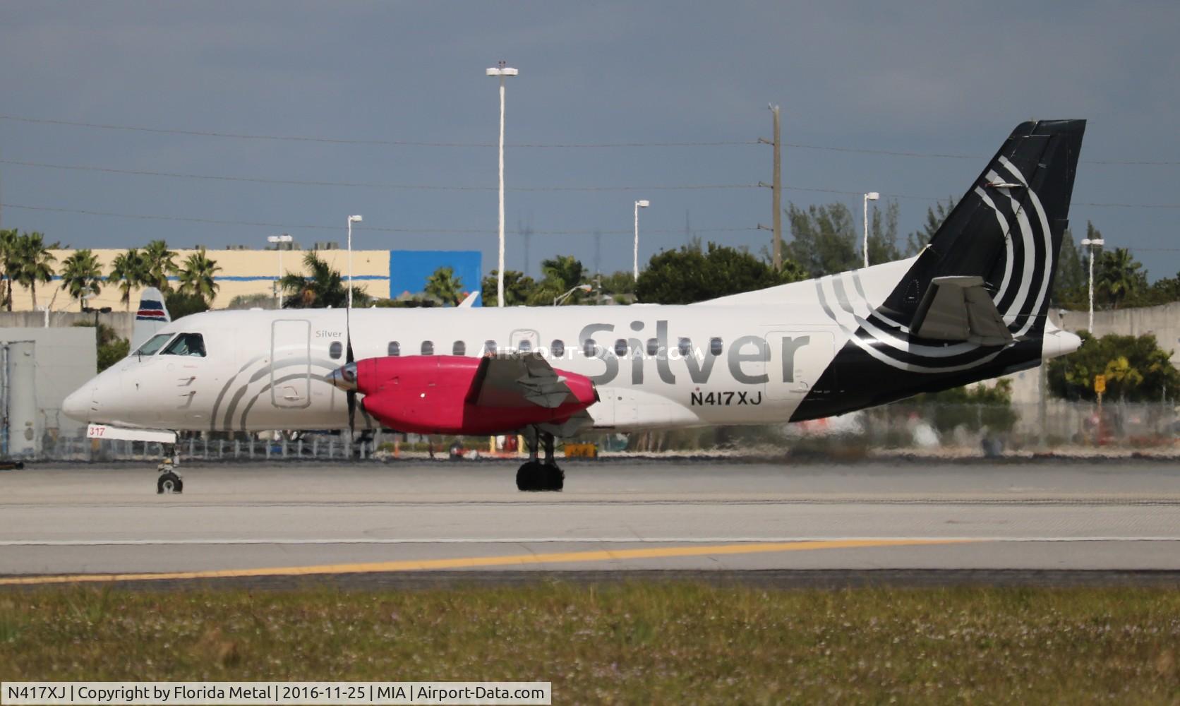 N417XJ, Saab 340B C/N 340B417, Silver Airways
