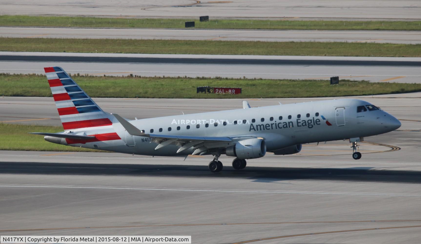 N417YX, 2013 Embraer 175LR (ERJ-170-200LR) C/N 17000382, American Eagle