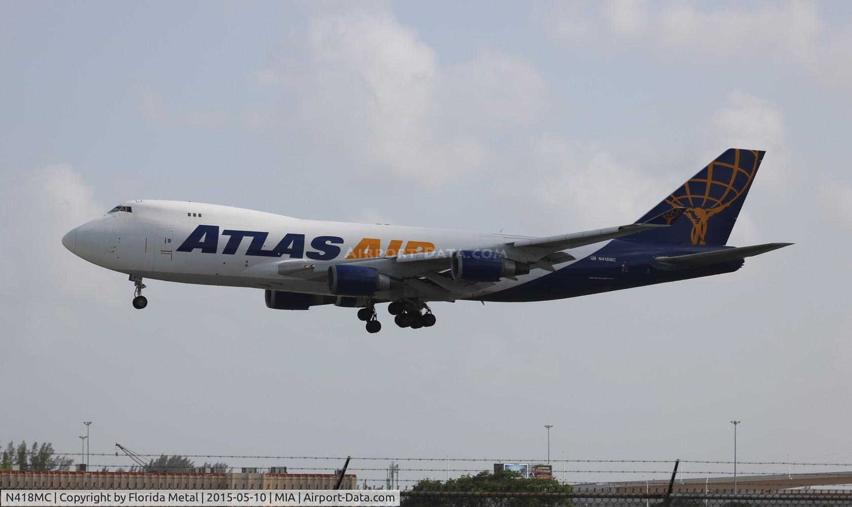 N418MC, 2002 Boeing 747-47UF C/N 32840, Atlas Air