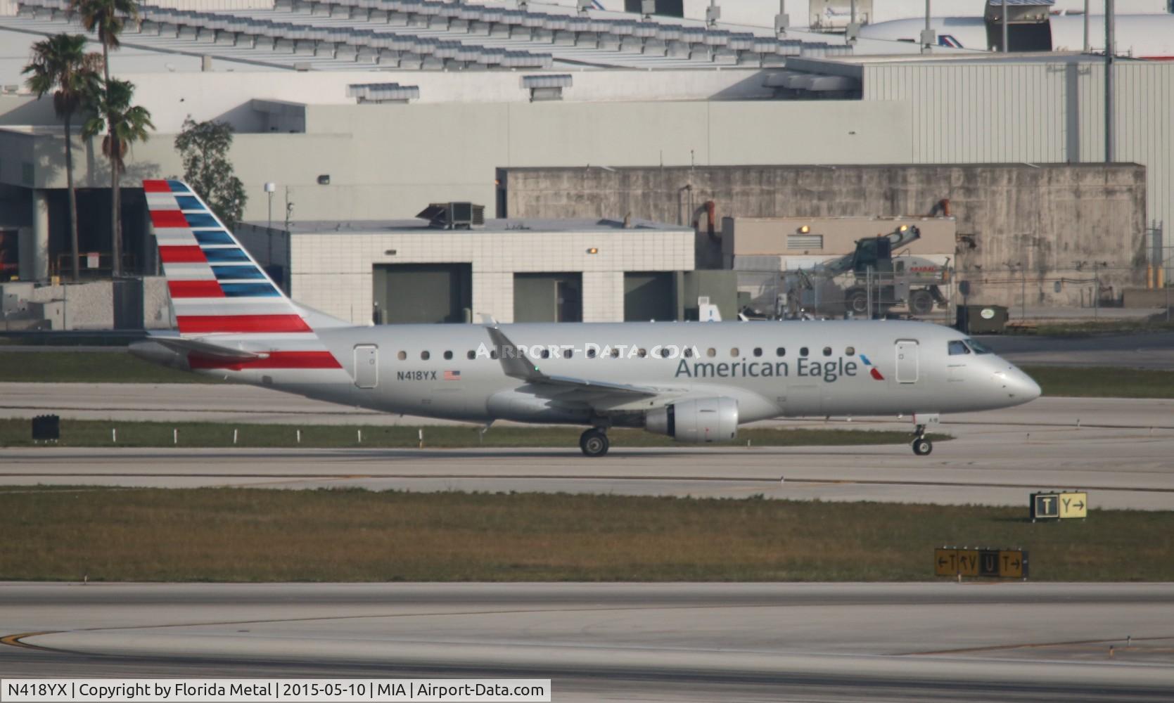 N418YX, 2013 Embraer 175LR (ERJ-170-200LR) C/N 17000383, American Eagle