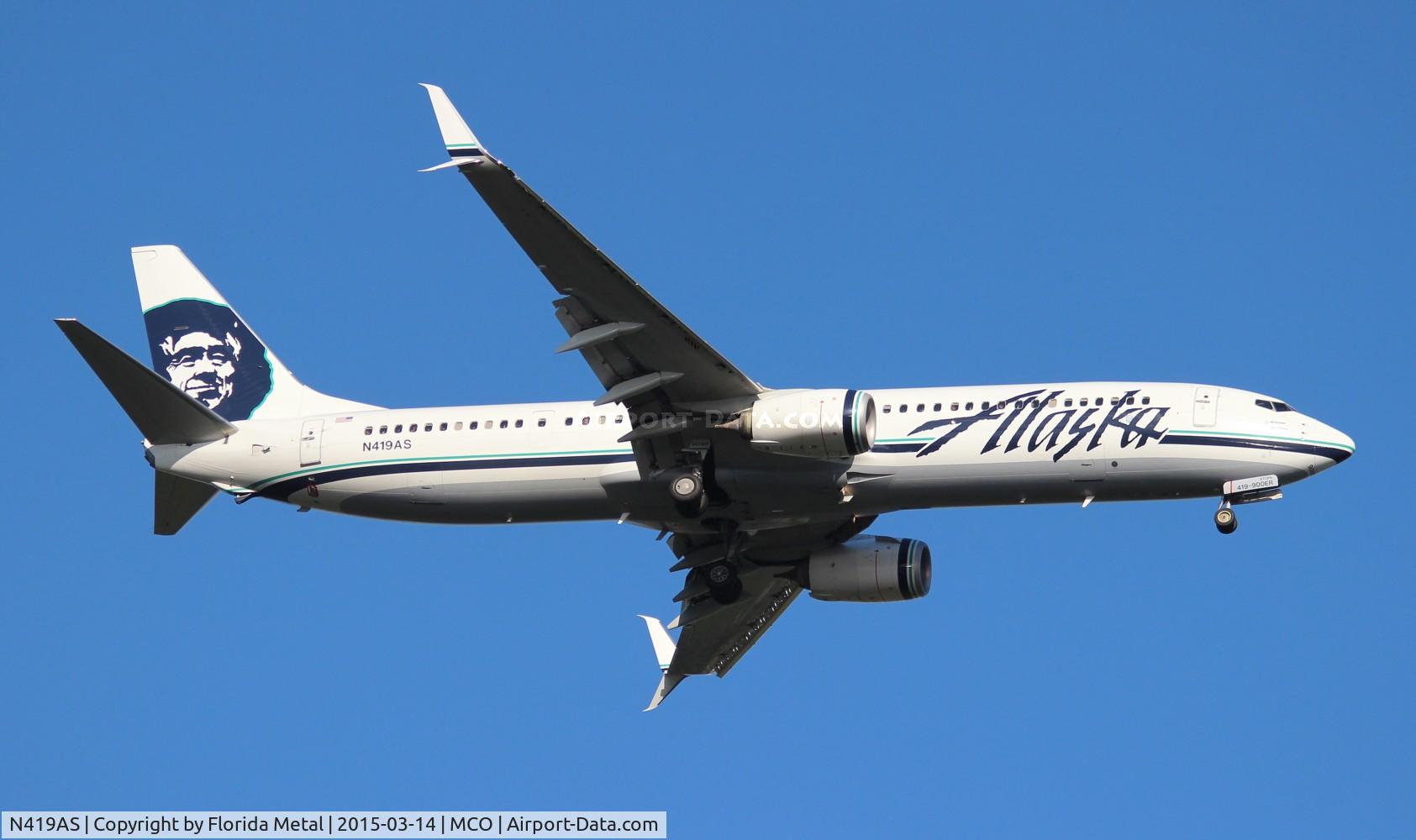 N419AS, 2013 Boeing 737-990/ER C/N 41734, Alaska