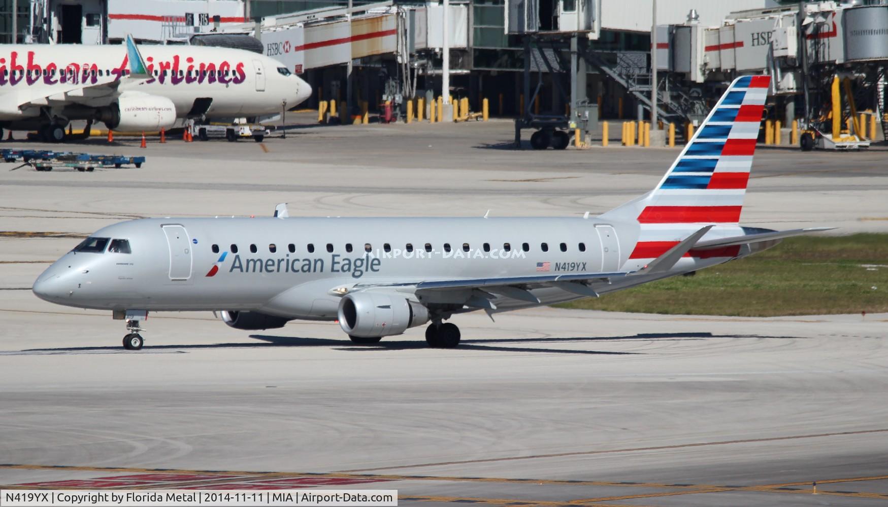 N419YX, 2013 Embraer 175LR (ERJ-170-200LR) C/N 17000384, American Eagle