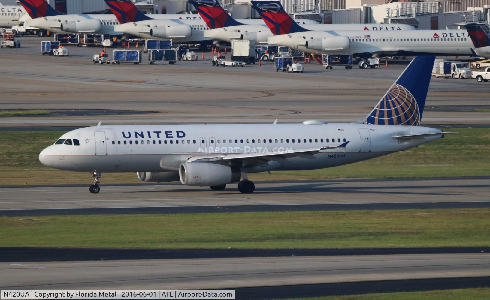 N420UA, 1994 Airbus A320-232 C/N 489, United